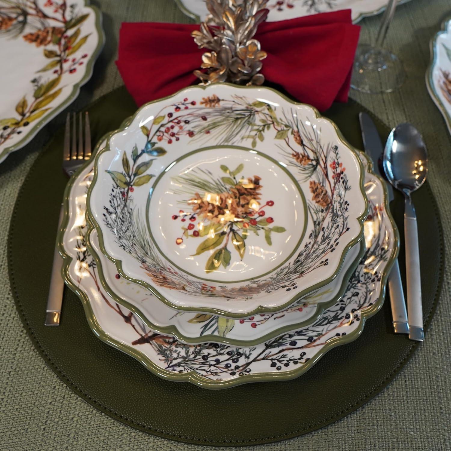 Certified International Winters Forest Set of 4 All Purpose Bowl 8.5" x 2" (Set of 4)