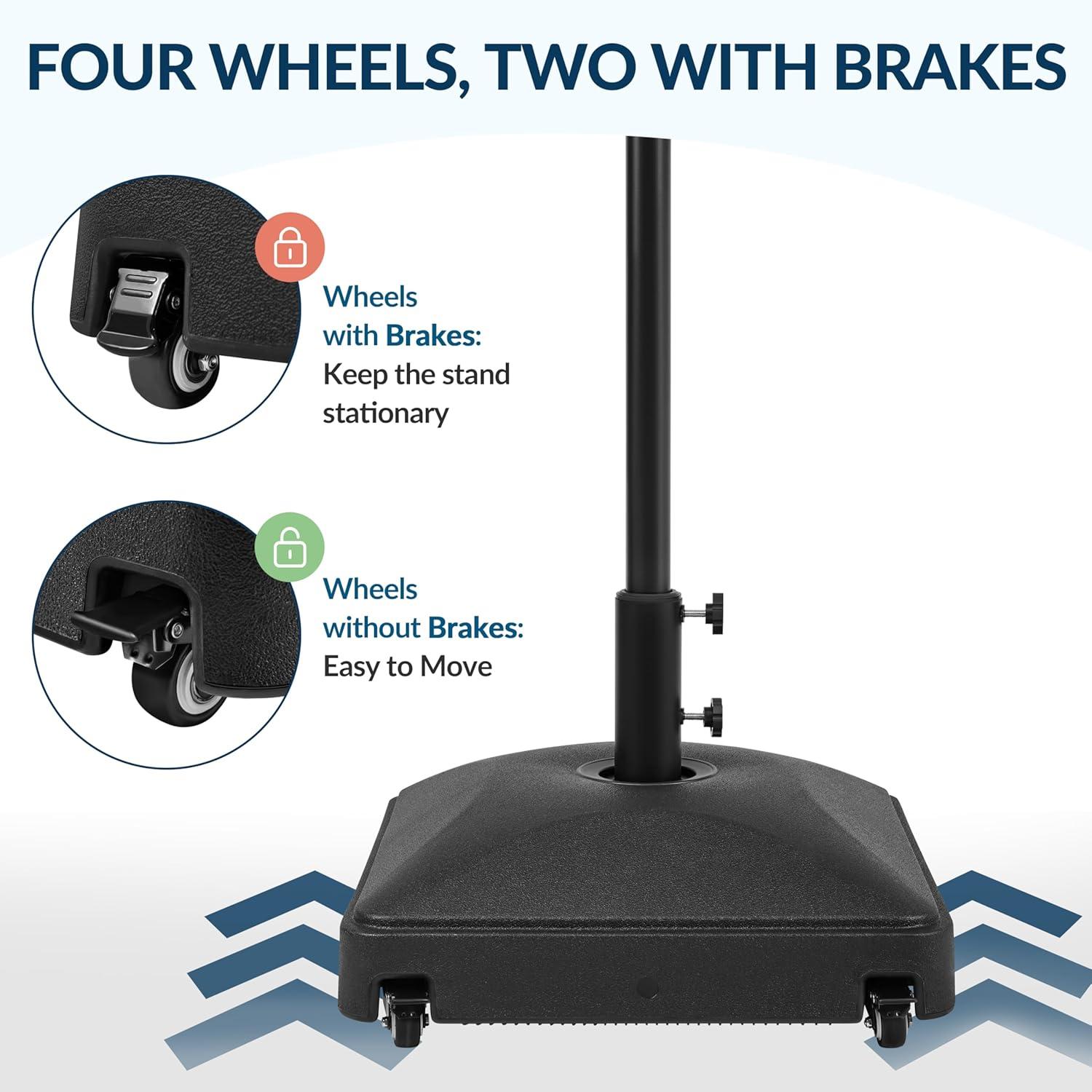 Yaheetech Portable Patio Umbrella Base, Black