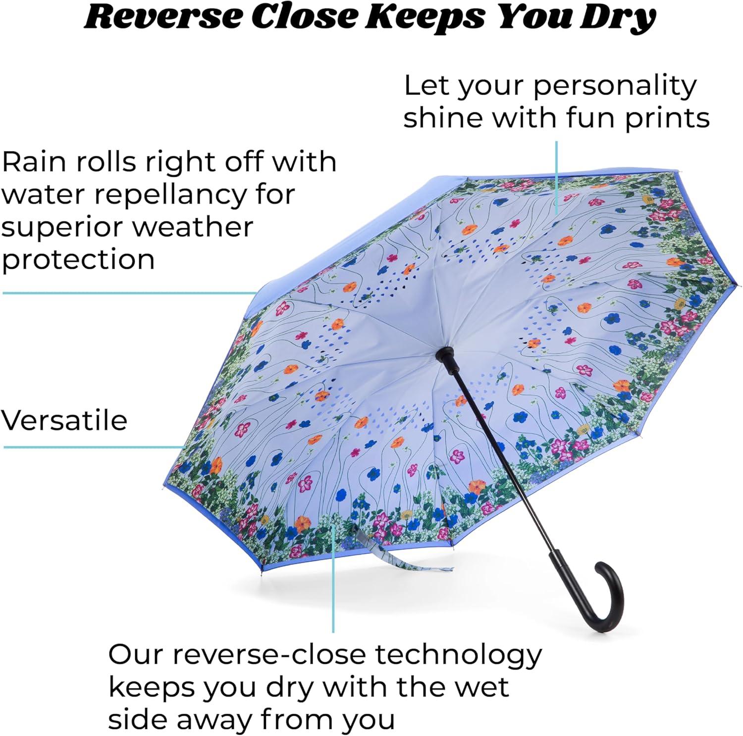 Totes INbrella Reverse Close Adult Umbrella