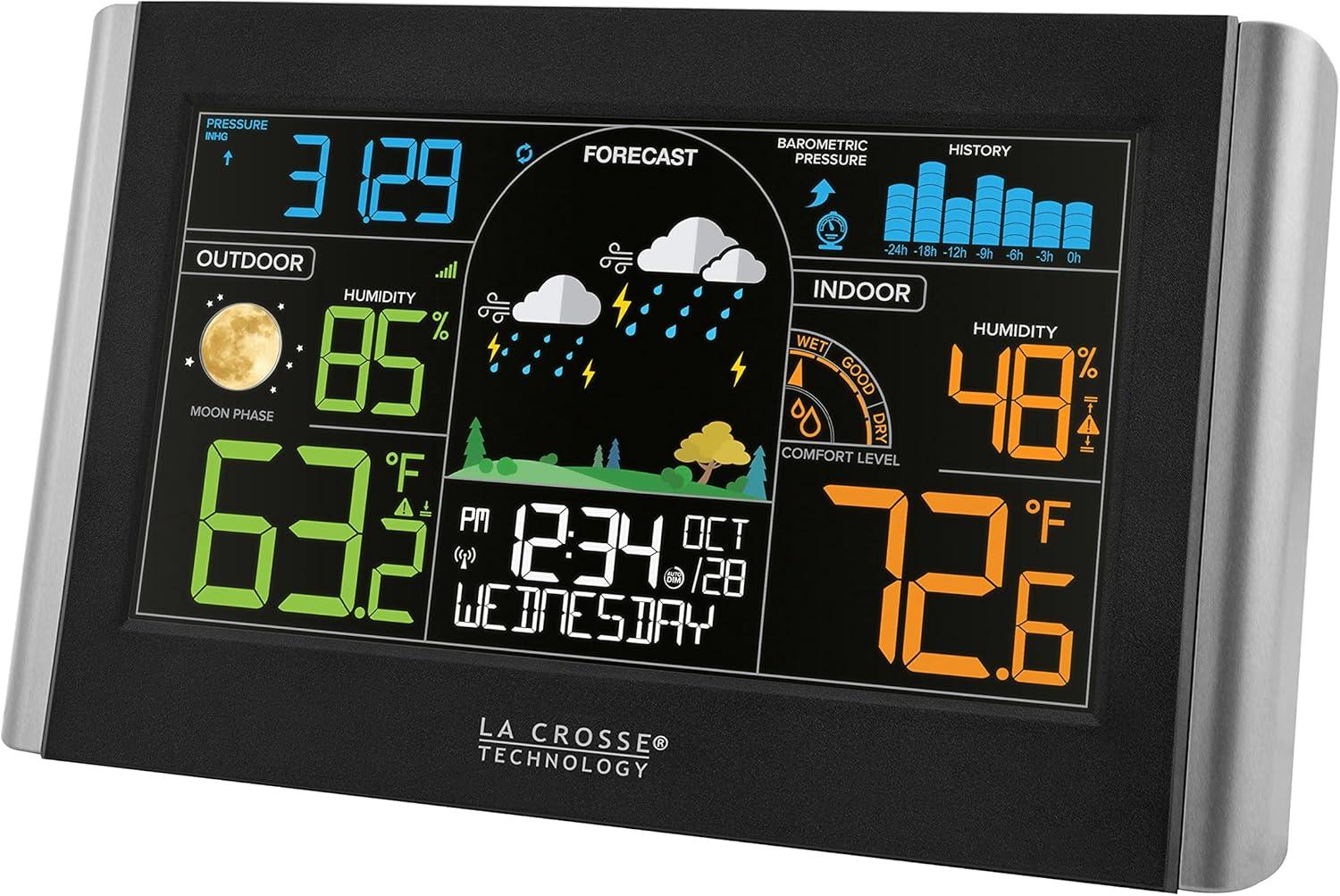 Wireless Color Weather Station with Humidity Sensor