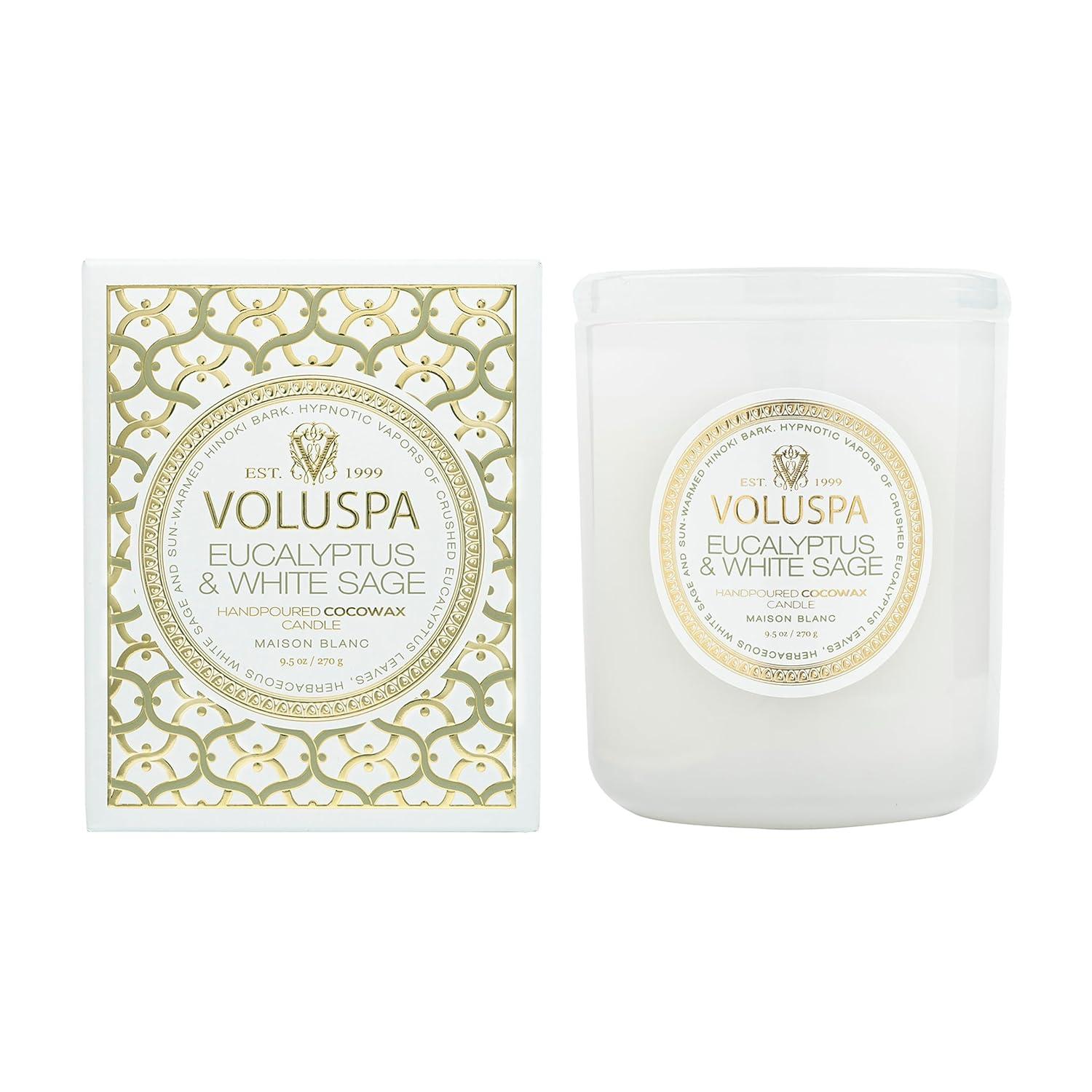 Eucalyptus & White Sage 9.5 oz Coconut Wax Candle