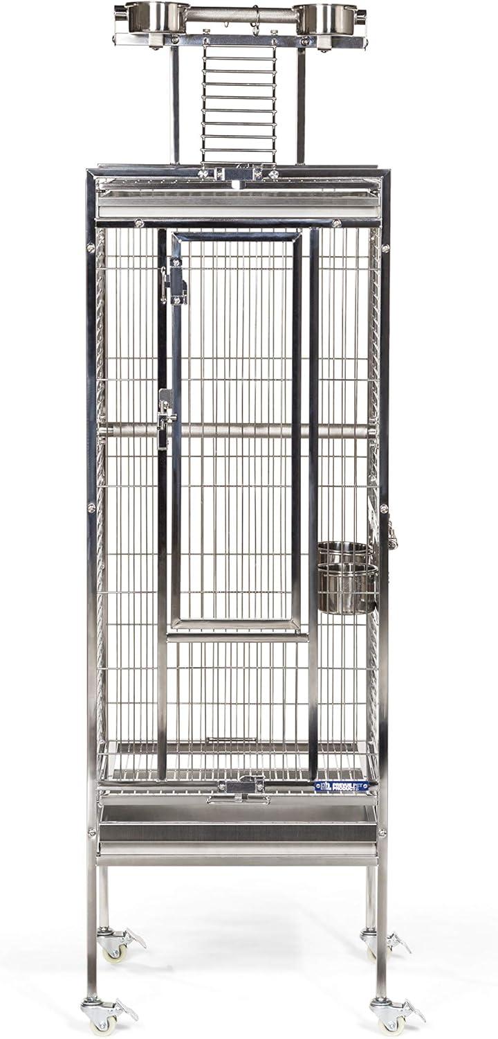 Prevue Pet Products Small Stainless Steel Play Top Bird Cage 3451