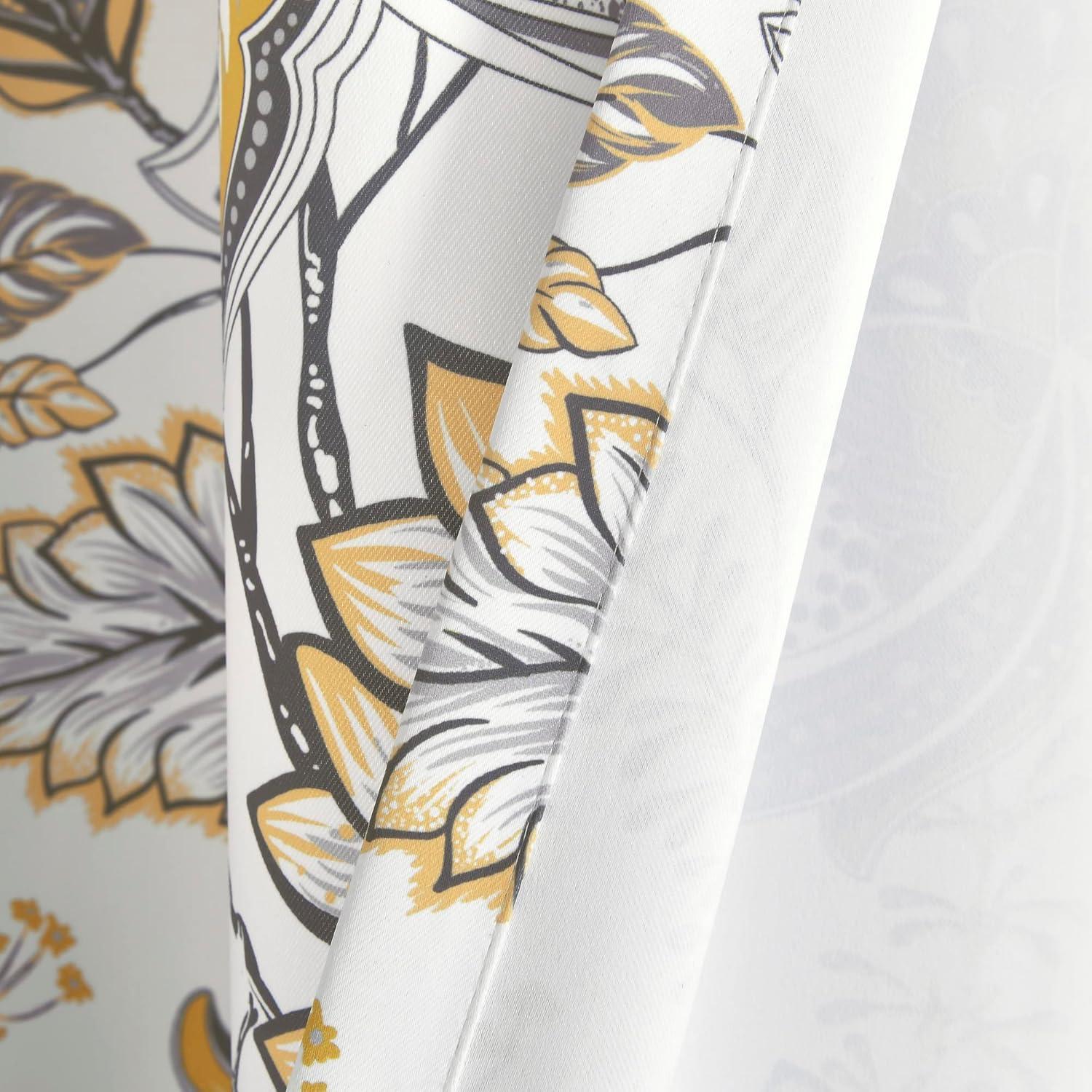 Lush Decor Cynthia Jacobean Floral Shower Curtain