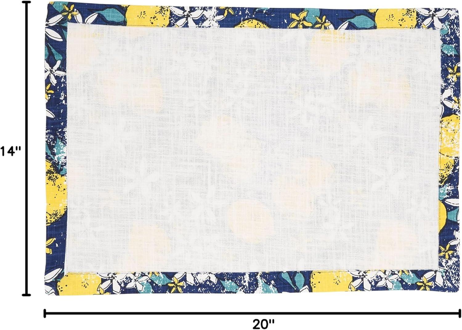 100% Cotton No Pattern Rectangle Placemat