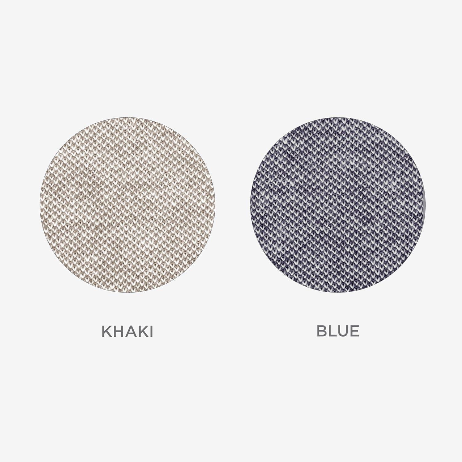 Zenna Home Recycled Cotton Sofa Slipcover, 1-Piece, Dark Blue Heather