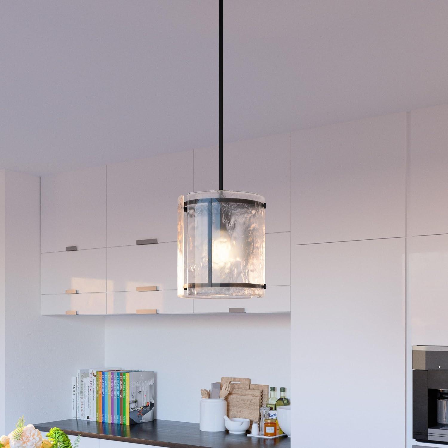 Quoizel Lighting Fortress 1 - Light Pendant in  Earth Black