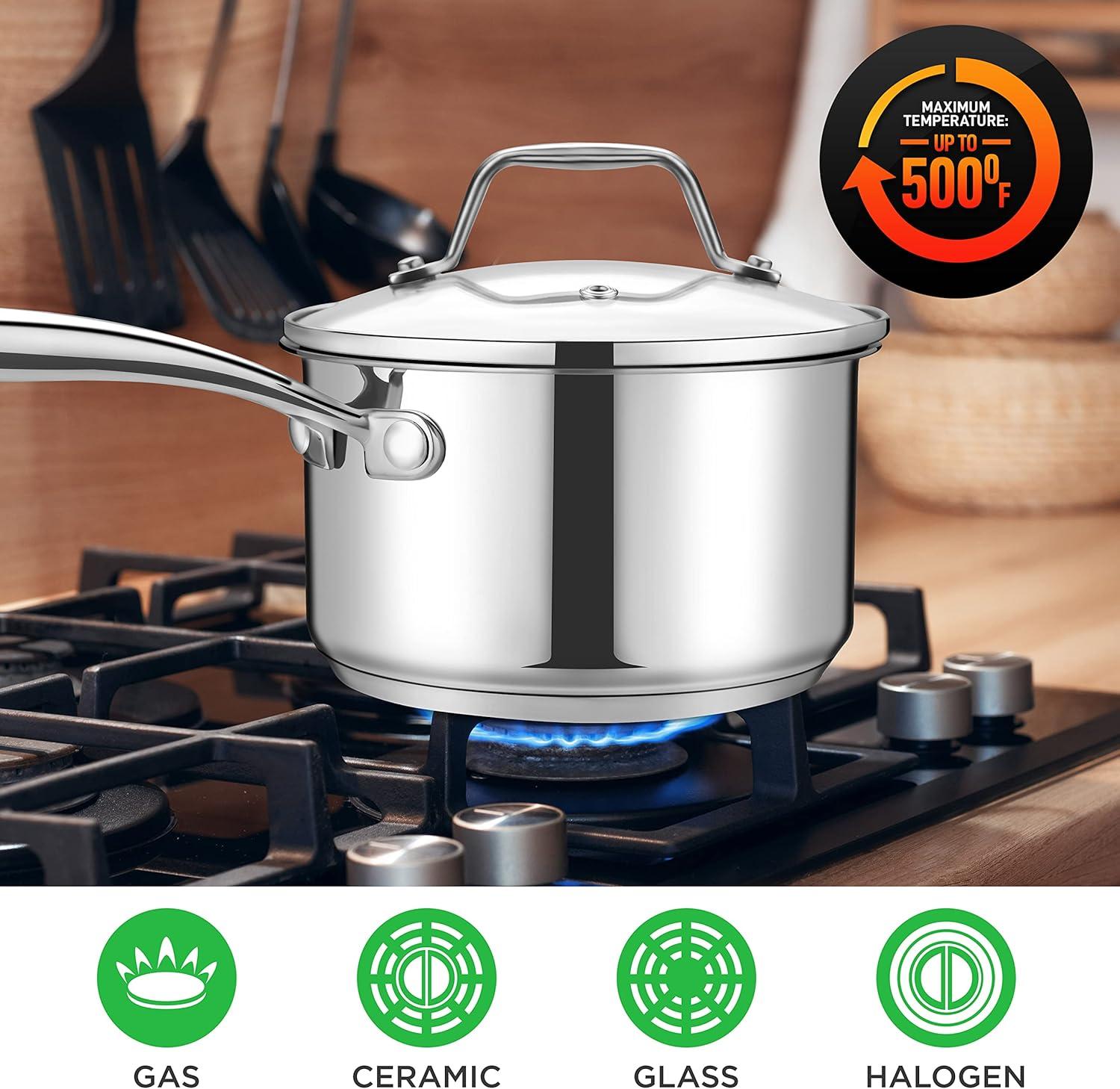 NutriChef Stainless Steel Stock Pot