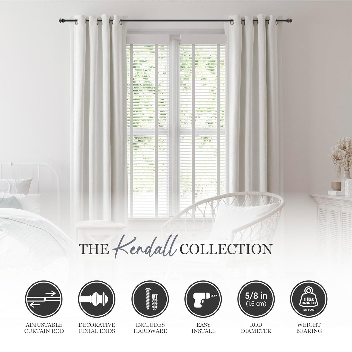 Kenney Berkley Kenney Kendall 5/8" Standard Decorative Window Curtain Rod