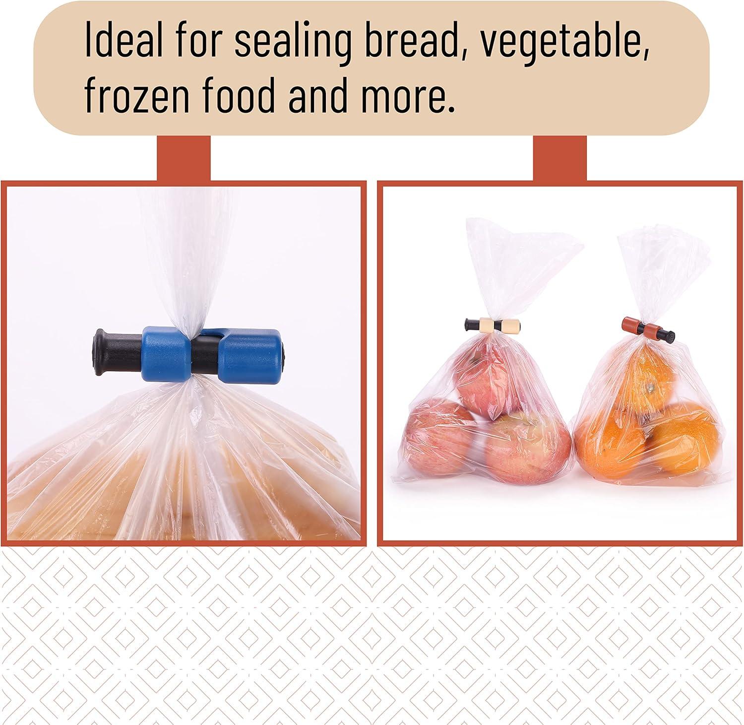 Mr. Pen- Bag Clips, 8 Pack, Squeeze and Lock Bread Bag Clips for Food Storage, Food Clips for Bags, Bread Clips, Plastic Bag Clip, Bag Closure Clips, Bread Clips Plastic, Bread Bag Clip