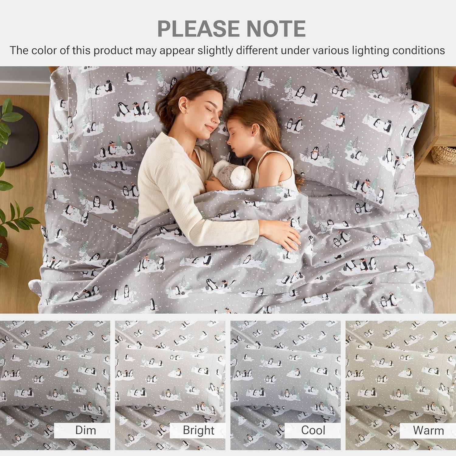 Madison Park Cozy Flannel 100% Cotton Sheet Set