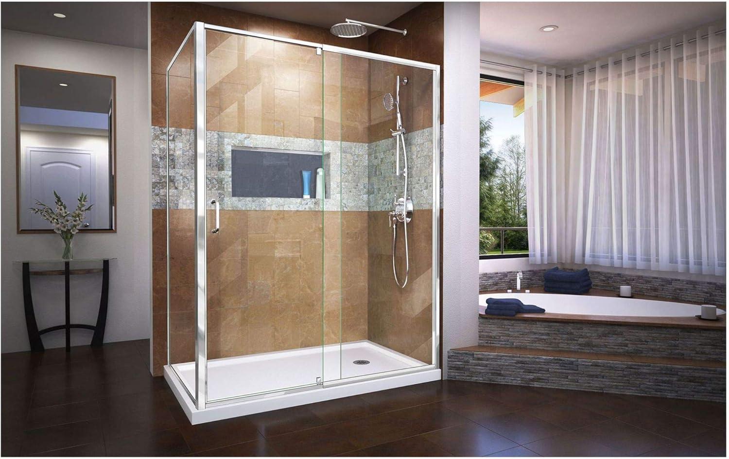 Flex 34.5" x 72" Rectangle Pivot Shower Enclosure