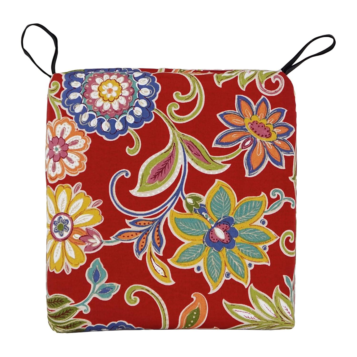 Blazing Needles Set of 4 Outdoor Chair Cushions, Alenia Pompeii