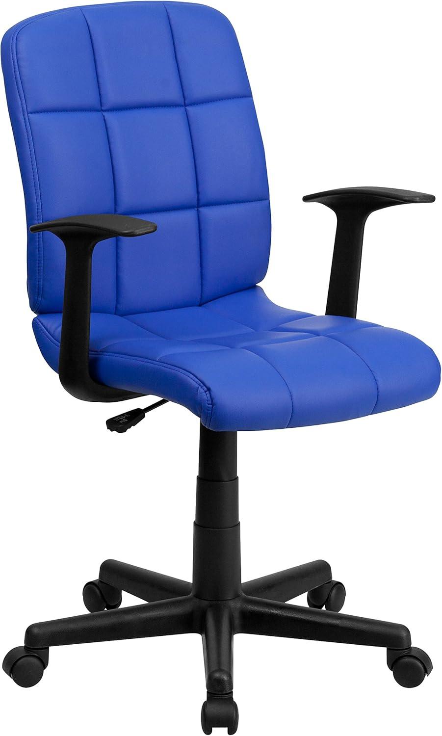 ColorLife Bonavant Mid-Back Quilted Vinyl Swivel Task Office Chair