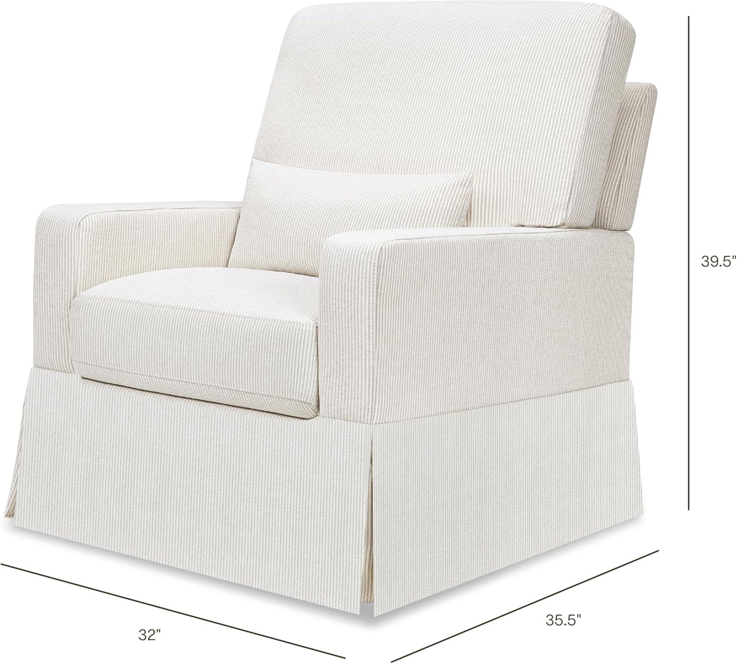 Crawford Upholstered Swivel Glider