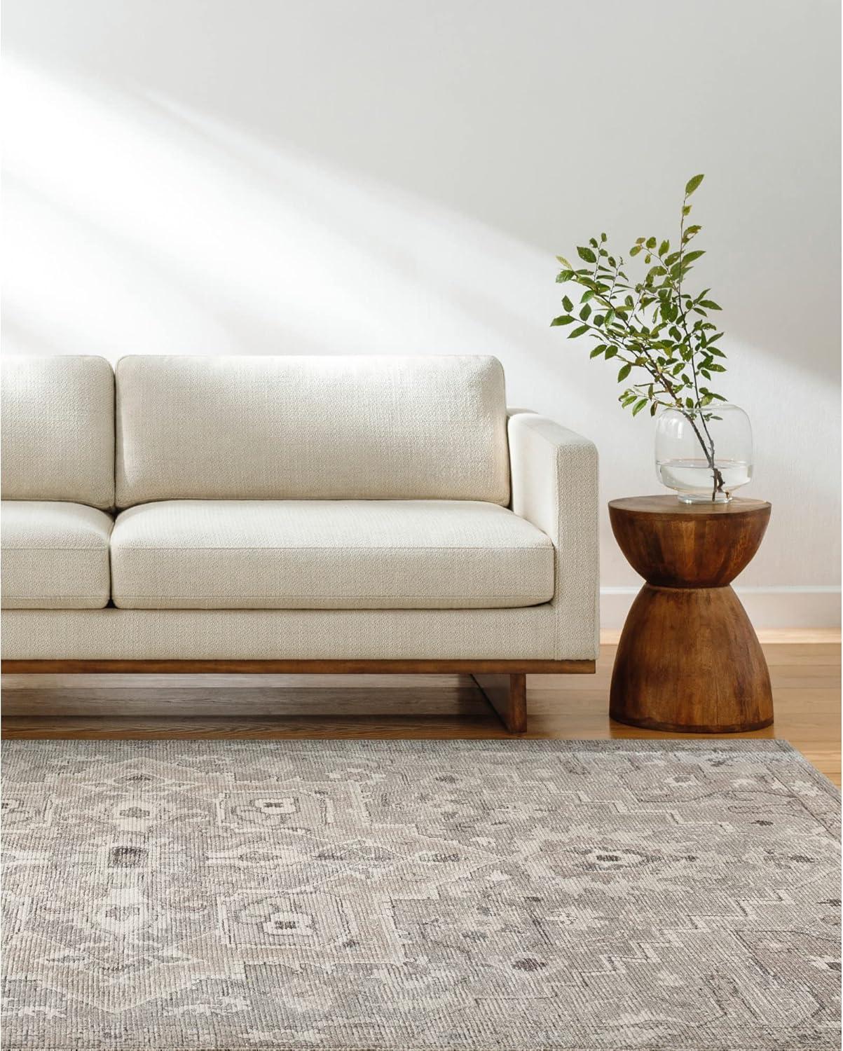 Becki Owens x Livabliss Elle Oriental Light Gray/Beige Area Rug