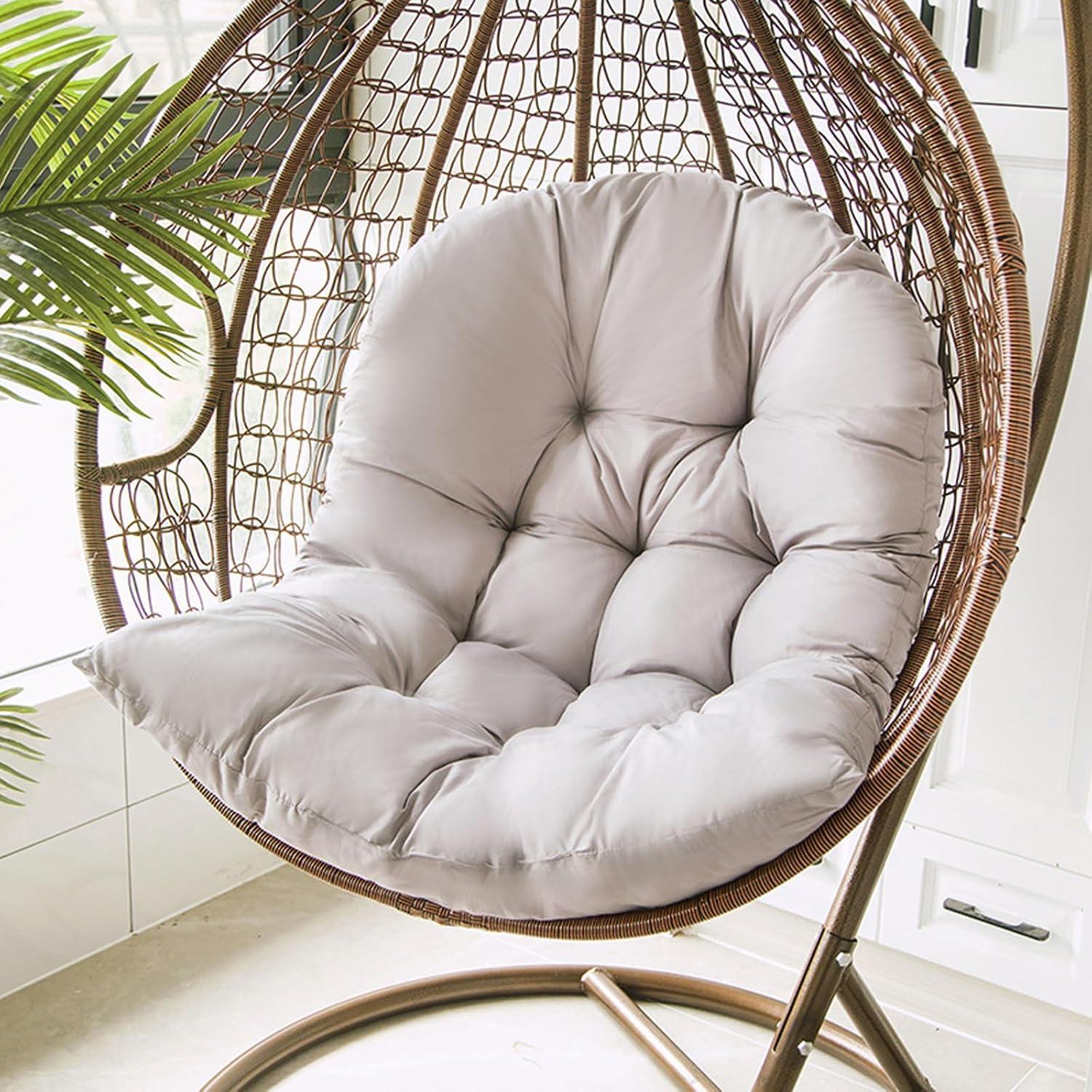 Thickened Hammock Swing Chair Cushion, Hanging Basket Seat Cushion Pillow, Soft Hanging Egg Chair Back Cushions Pads, for Indoor and Outdoor Garden Offices - Thickened Version