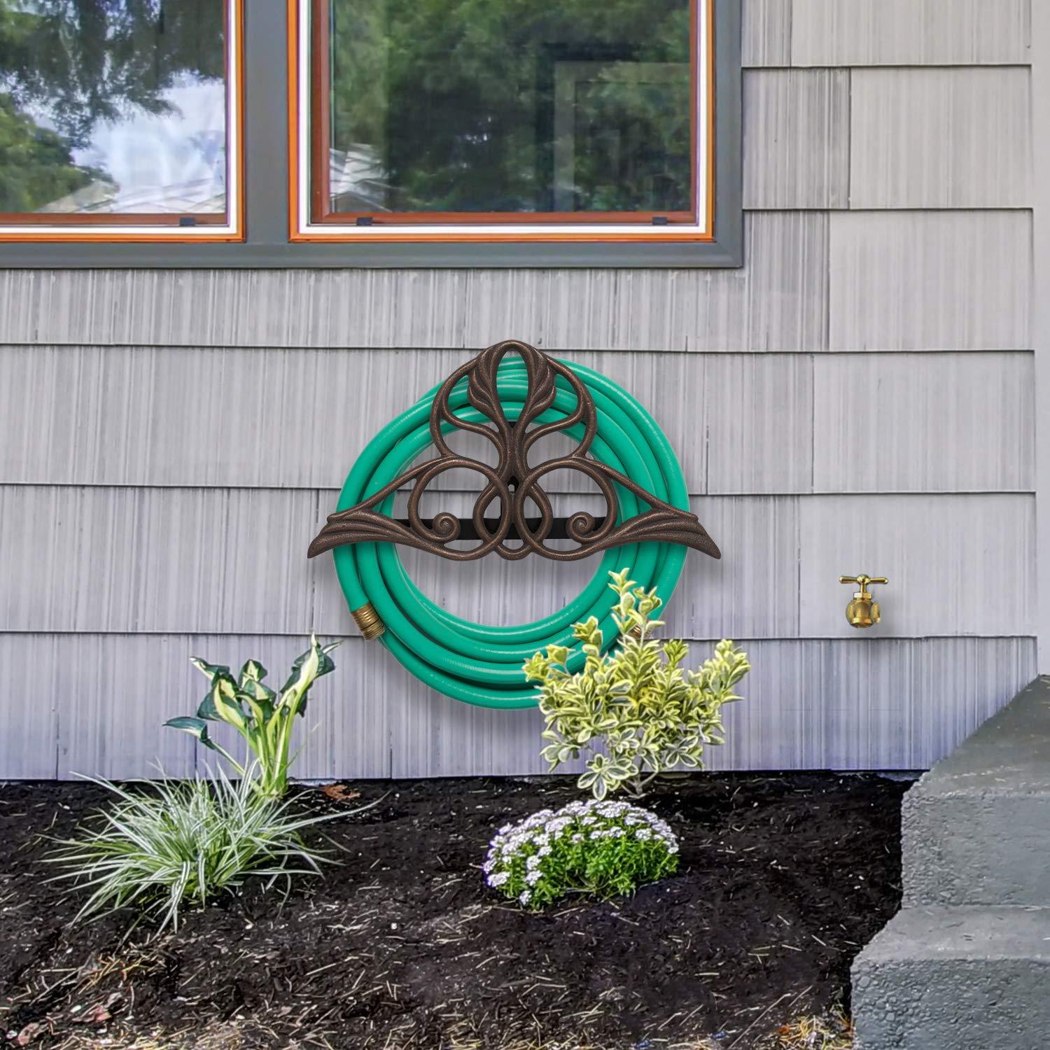 Whitehall Products Victorian Hose Holder, Oil Rub Bronze