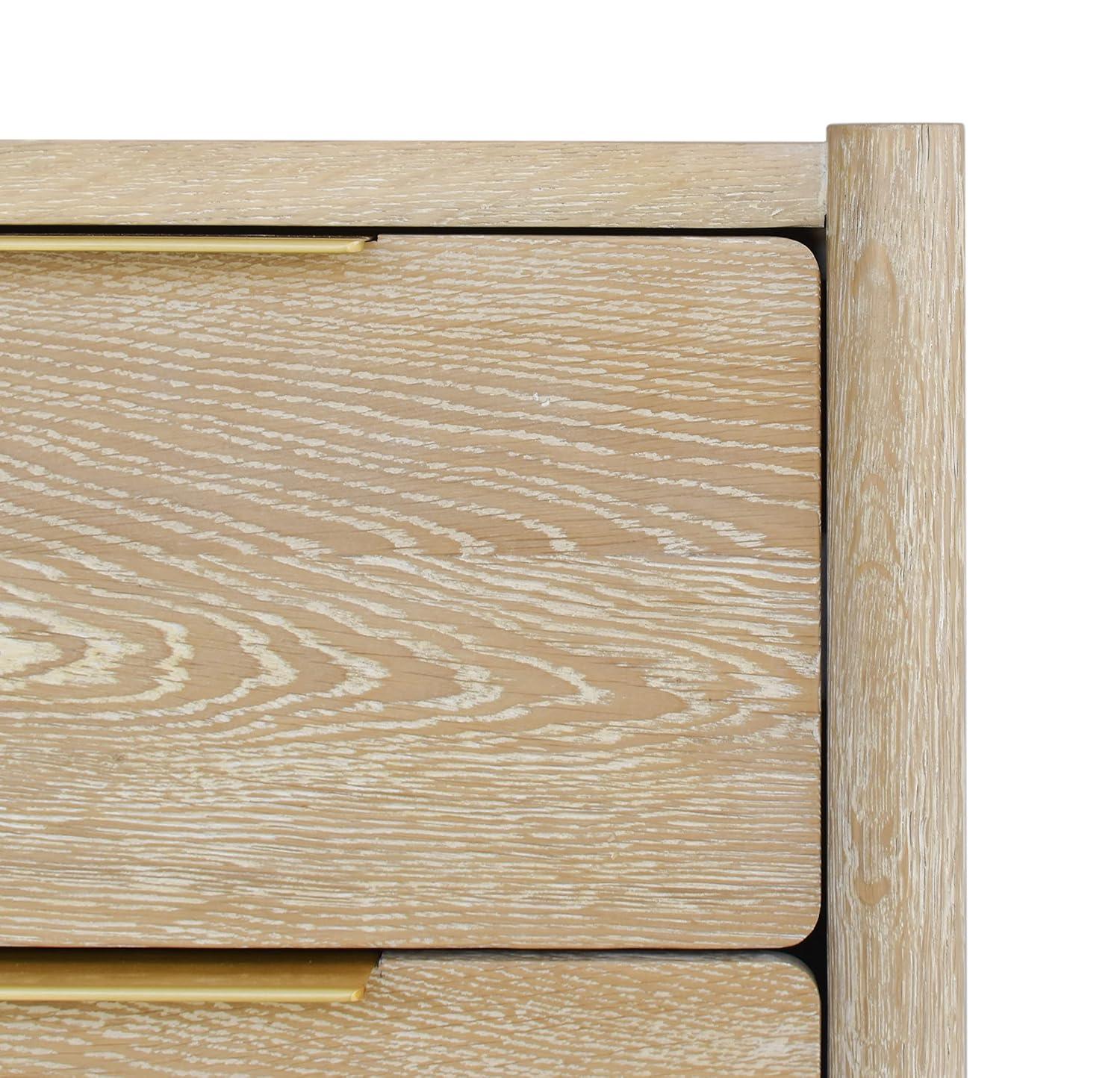 Meridian Furniture,Oakwood White Oak Nightstand