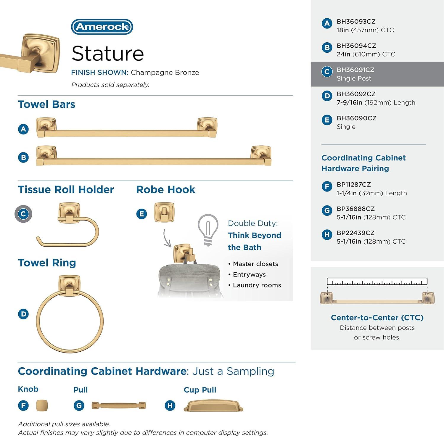 Stature Wall Mount Toilet Paper Holder