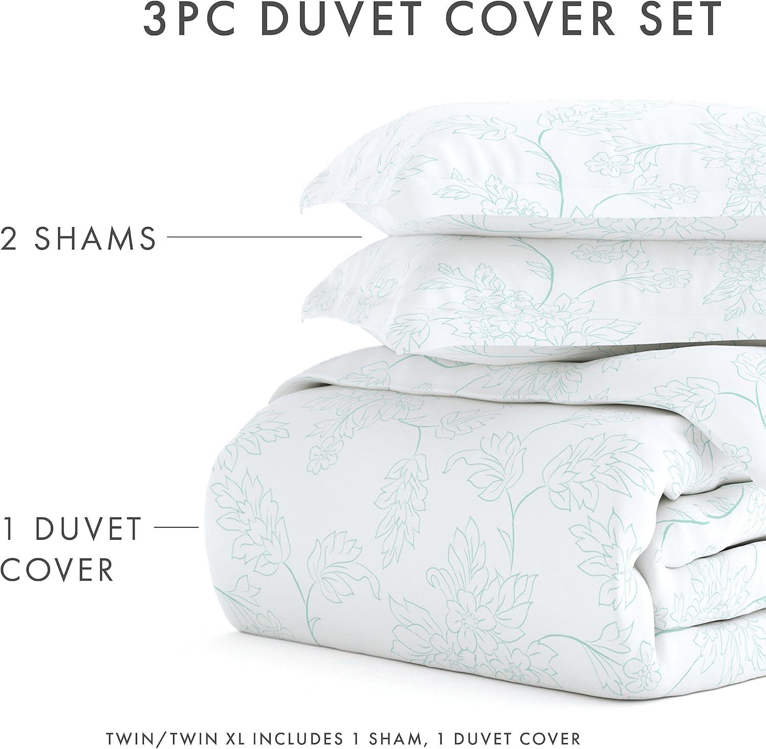 Simply Soft Vine Pattern Duvet Cover Set