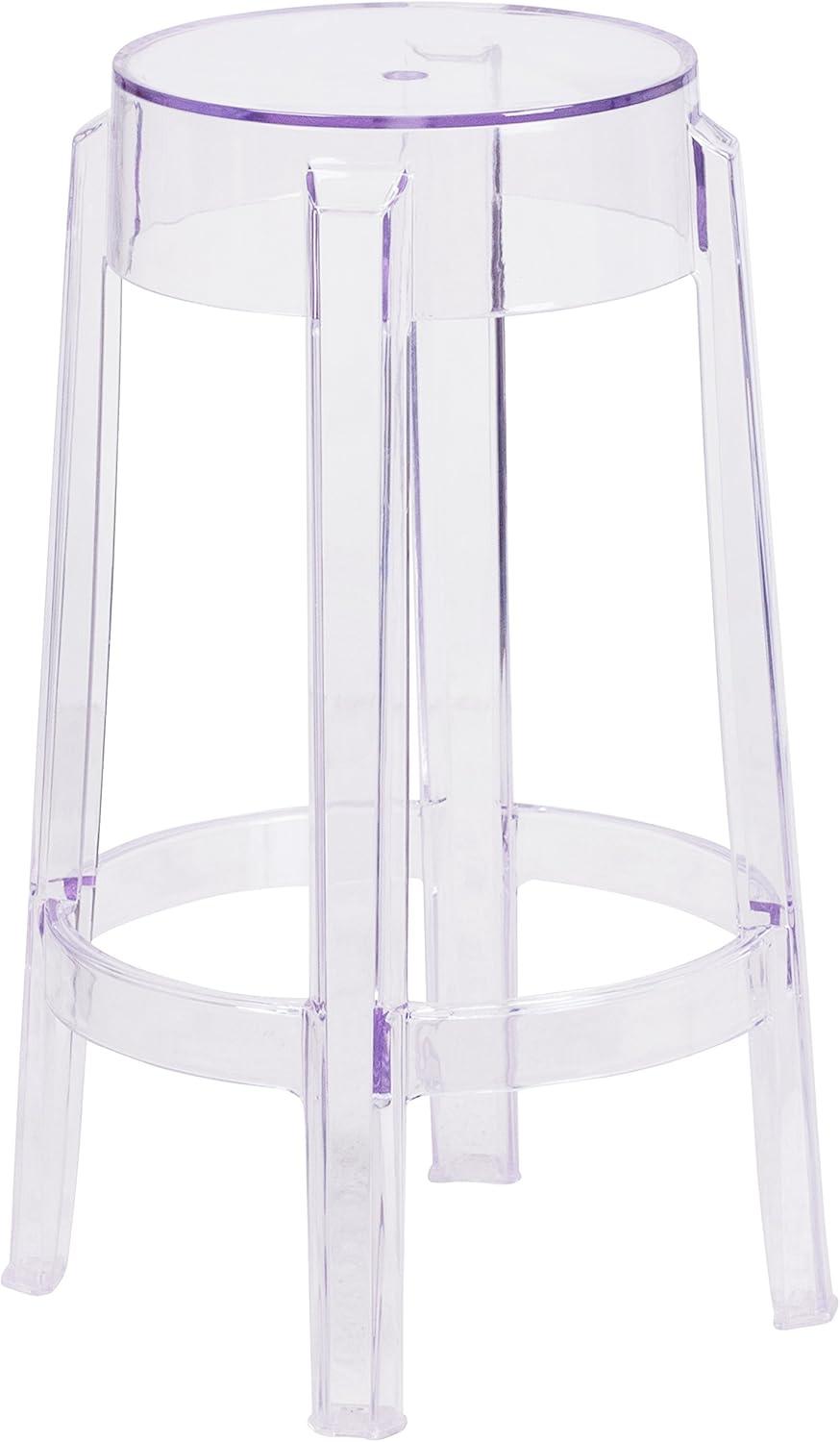 Flash Furniture 25.75'' High Transparent Counter Height Stool