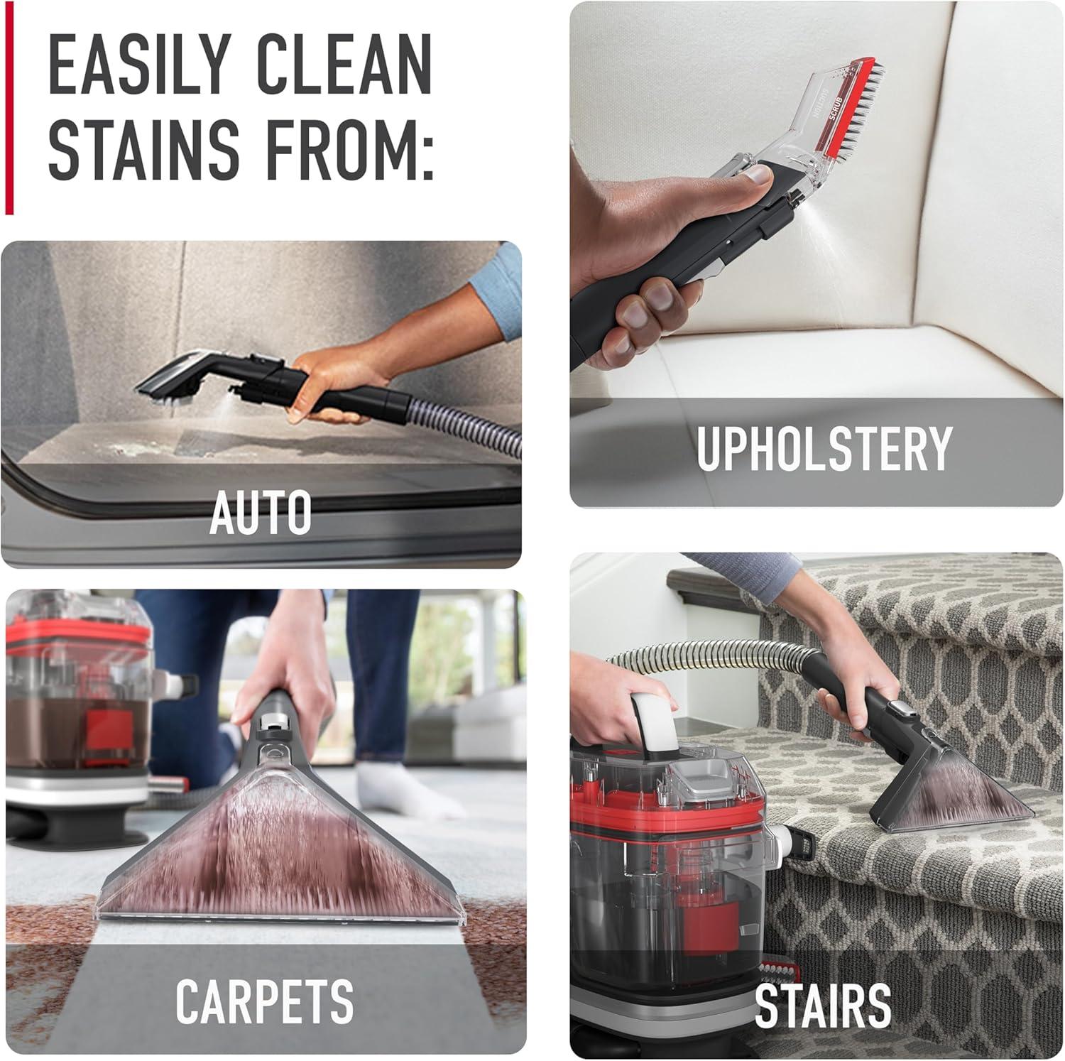 White Corded Electric Portable Carpet and Upholstery Spot Cleaner