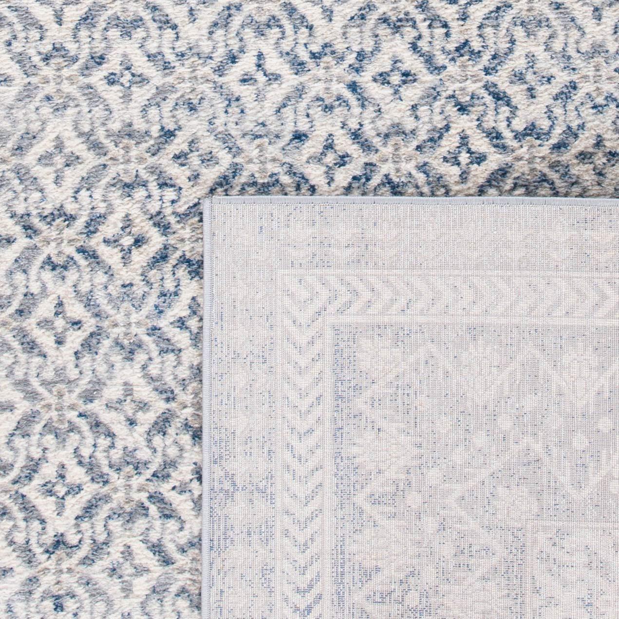 Brentwood BNT899 Power Loomed Indoor Accent Rug - Ivory/Light Grey - 3'x5' - Safavieh