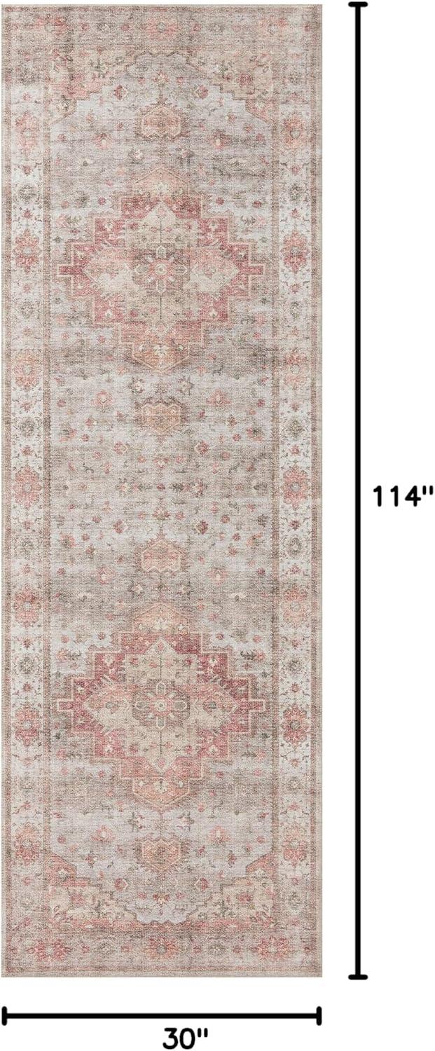 Loloi II Heidi Collection HEI-02 Dove / Spice, Oriental Area Rug 2'-6" x 9'-6"