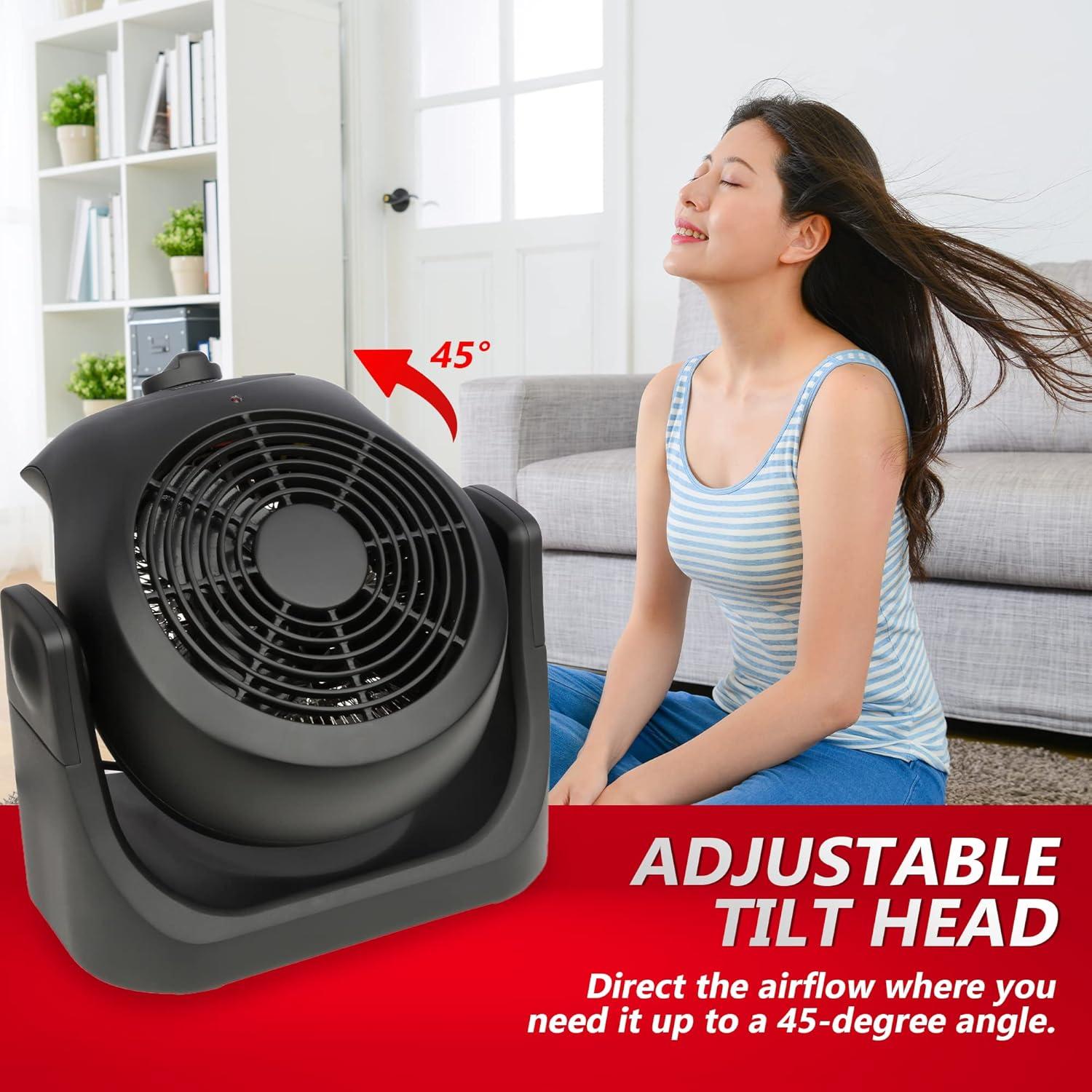 Amaze 1500W Black Electric Convection Space Heater with Fan