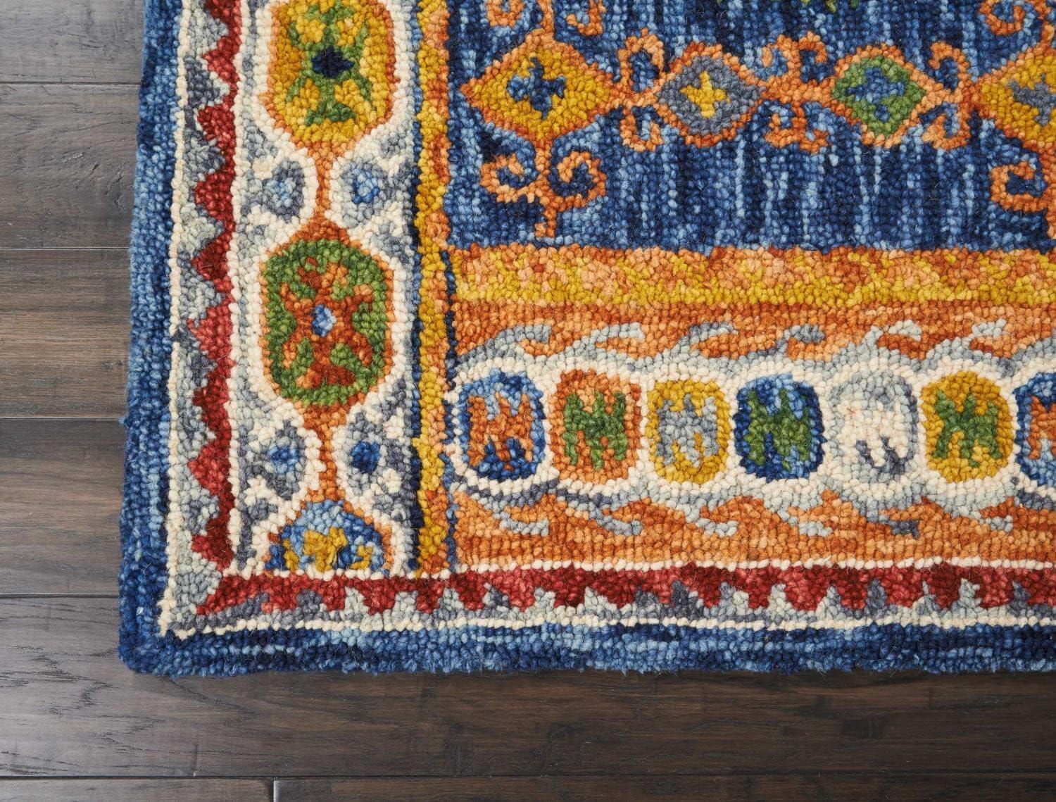 Nourison Vivid Navy Indoor Area Rug VIV09 8'X10'6"