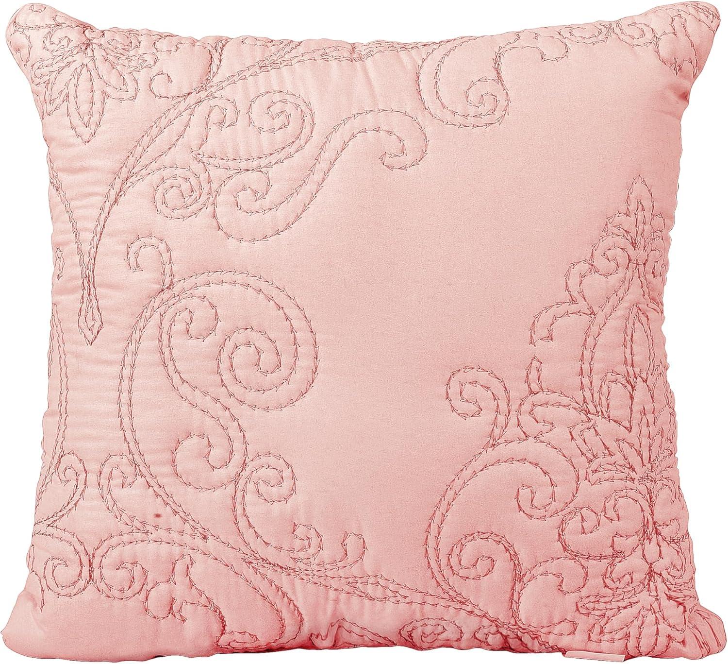 Home Soft Things 4 Piece Damask Embroidery Bedspread Set