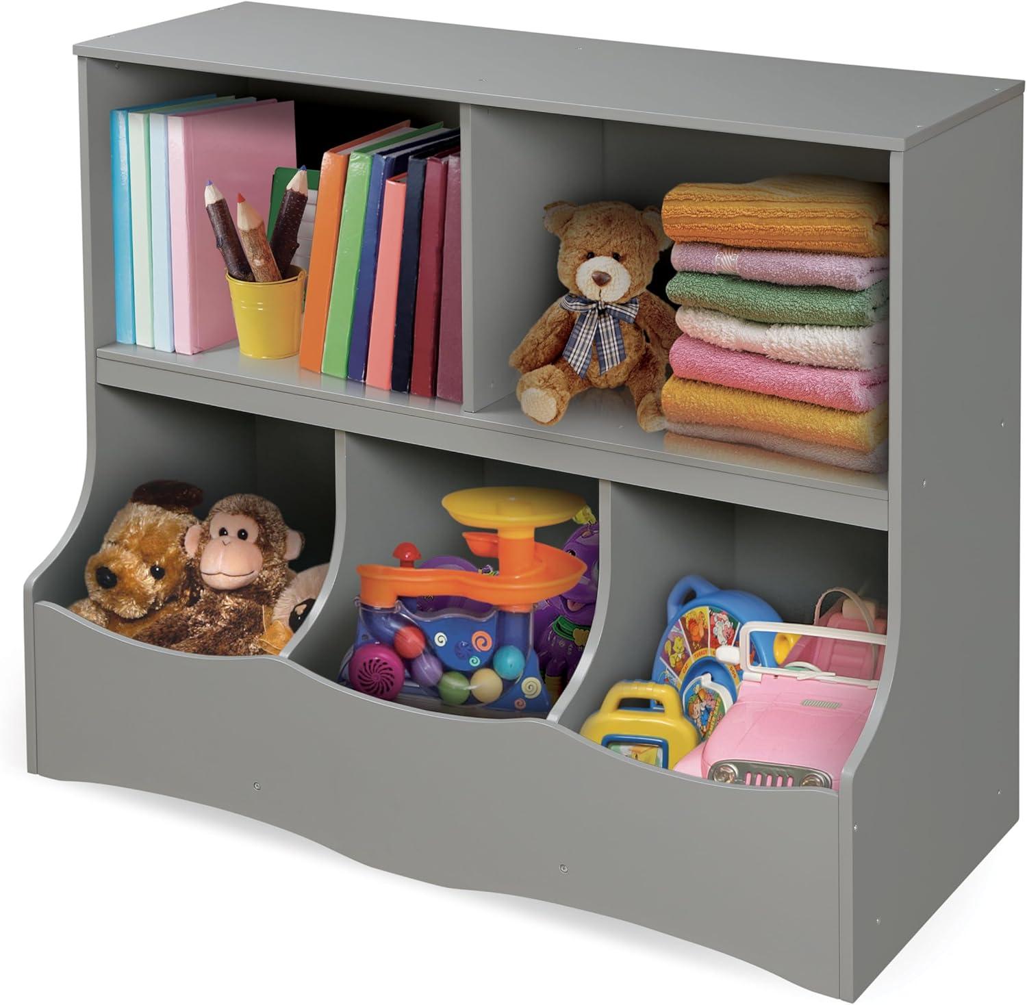 Badger Basket Multi-Bin Storage Cubby - Gray