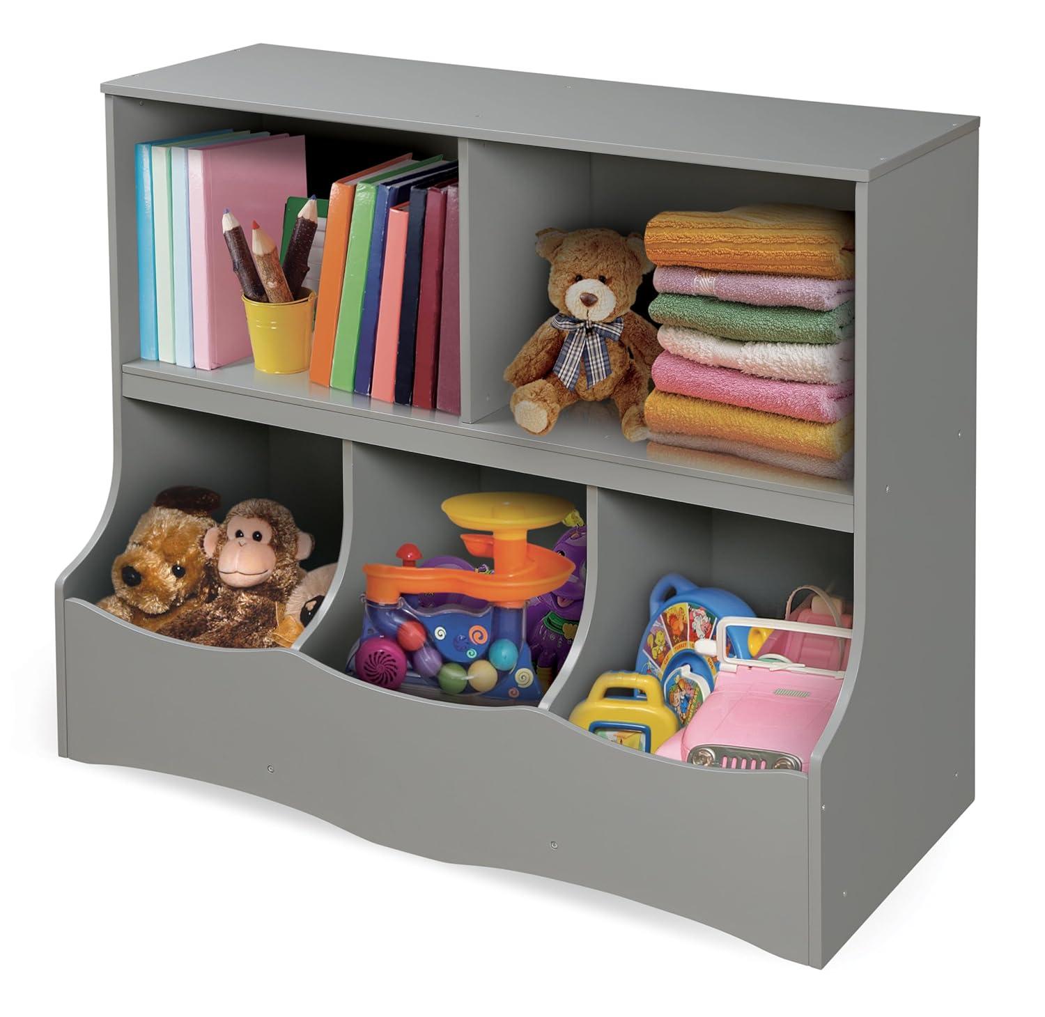 Badger Basket Multi-Bin Storage Cubby - Gray