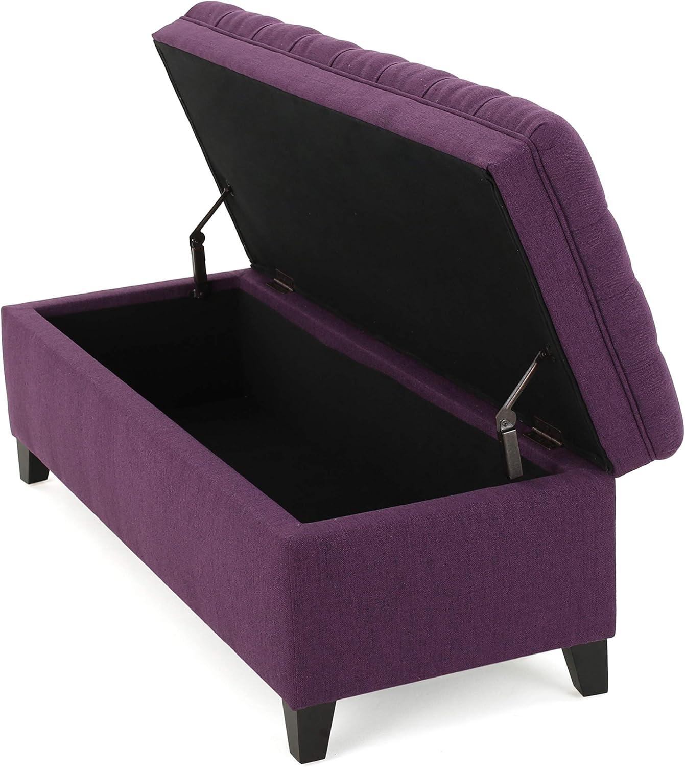 Juliana Storage Ottoman Purple - Christopher Knight Home