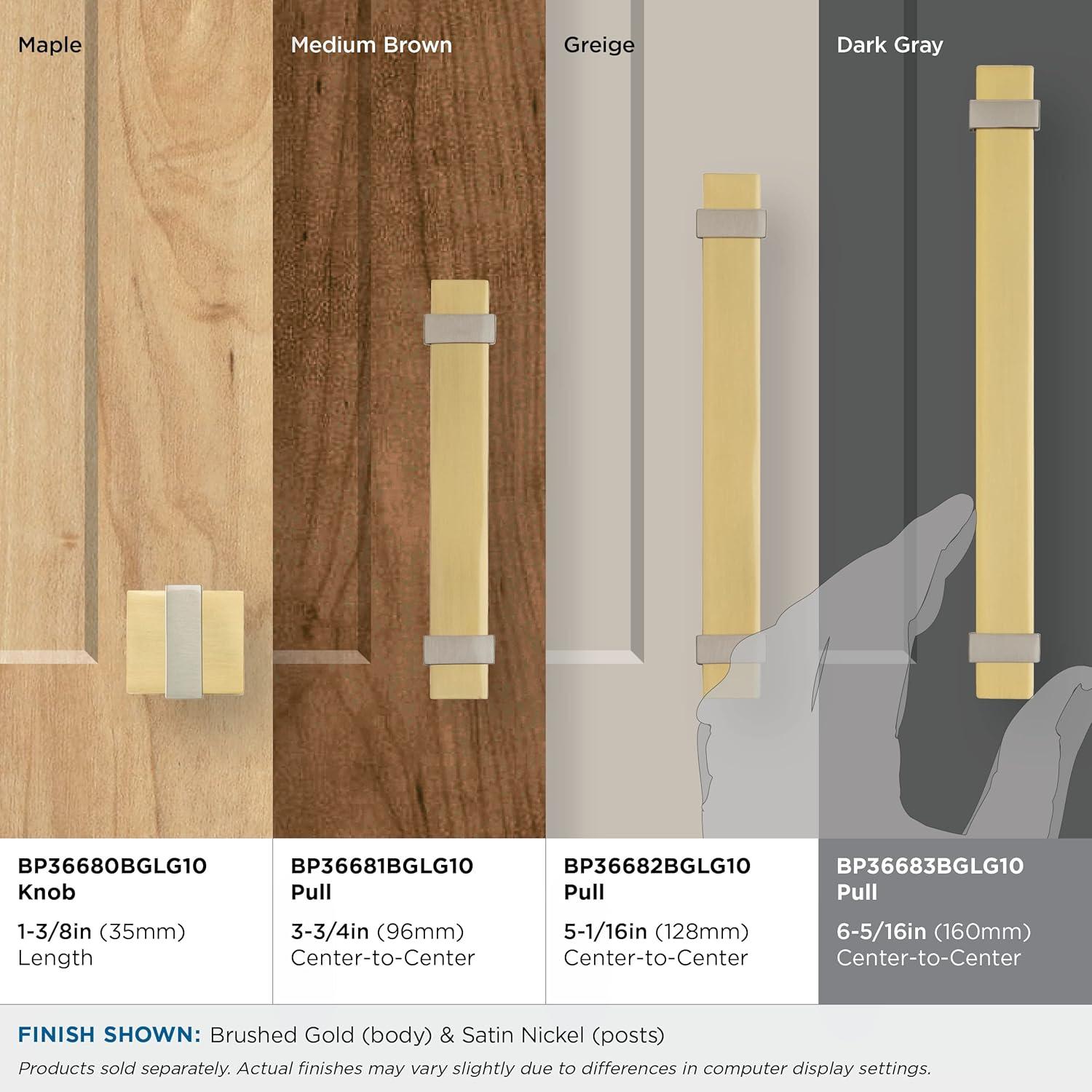 Amerock Overton Split Finish Cabinet or Drawer Pull