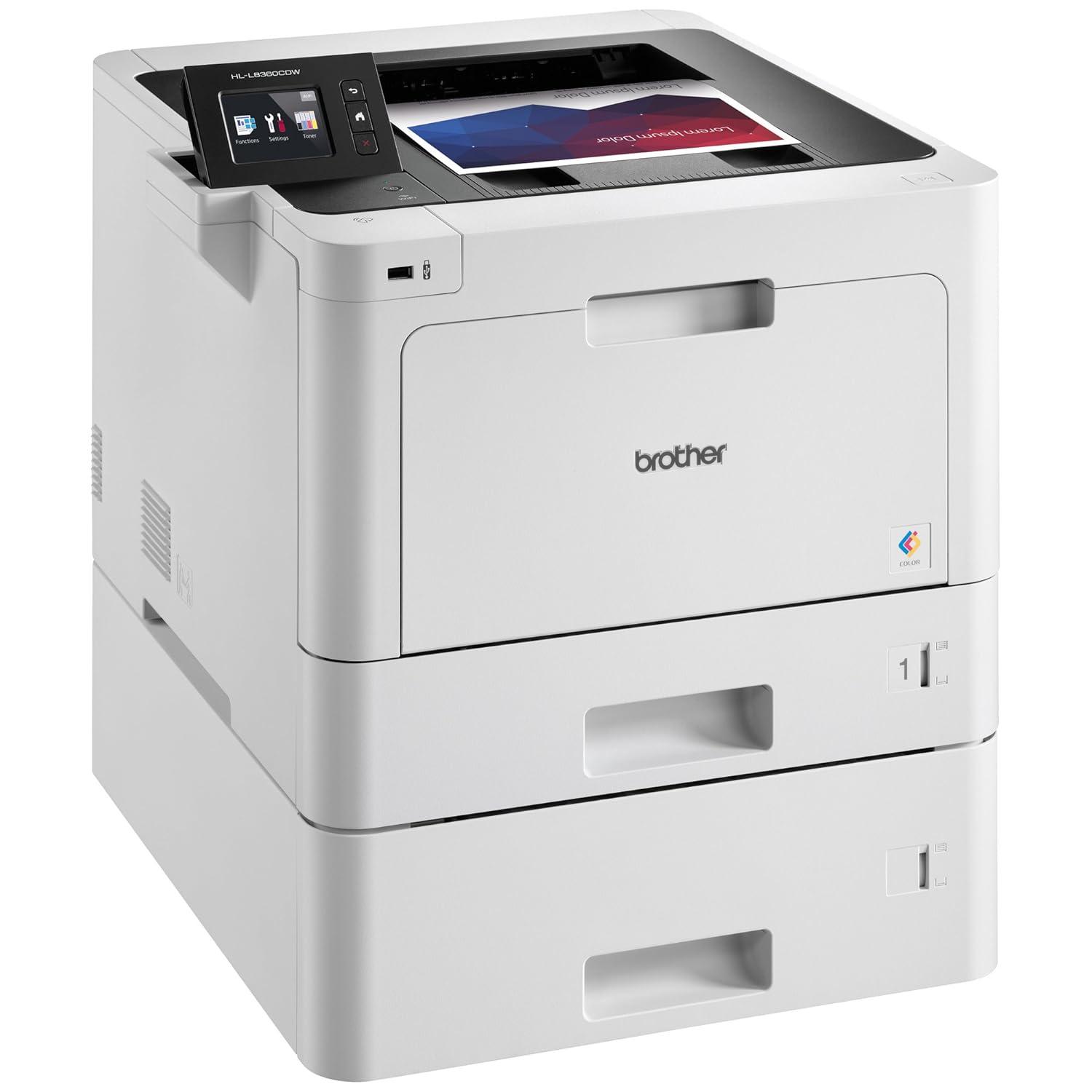 Brother HL-L8360CDWT Business Color Laser Printer, Duplex Printing
