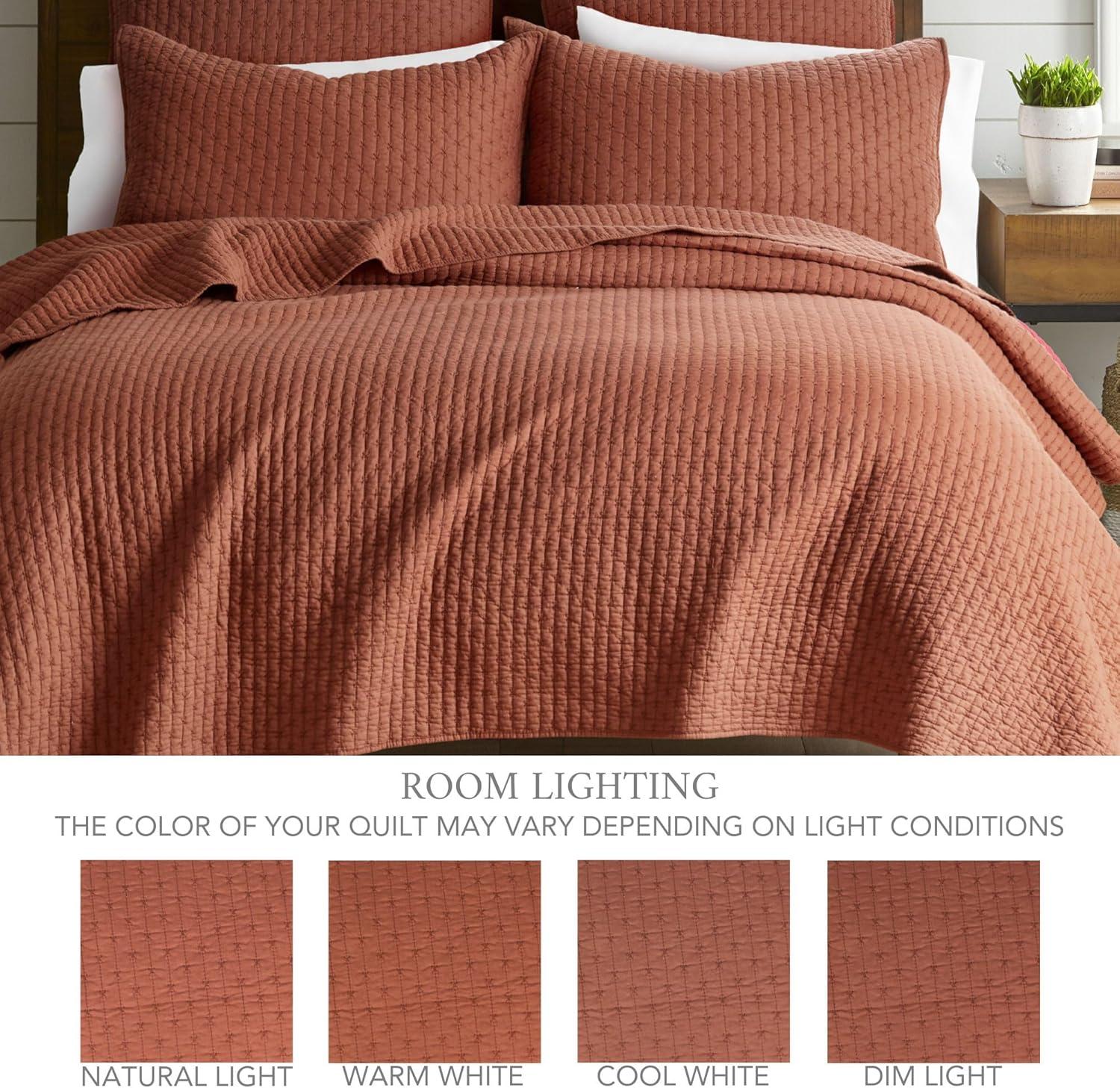 Cross Stitch Adobe Full/Queen Quilt Set - Levtex Home