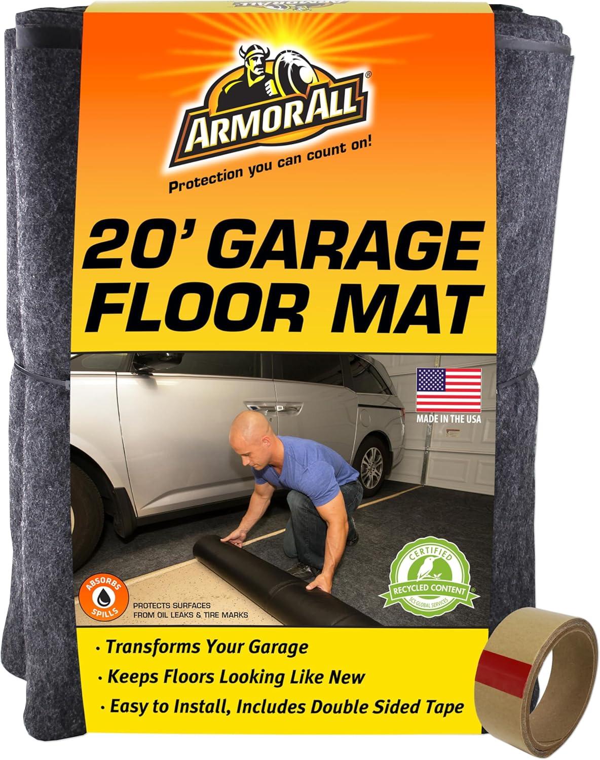 Armor All Garage Floor Mat, Protective Garage Flooring, Transforms Garage - Absorbent & Waterproof