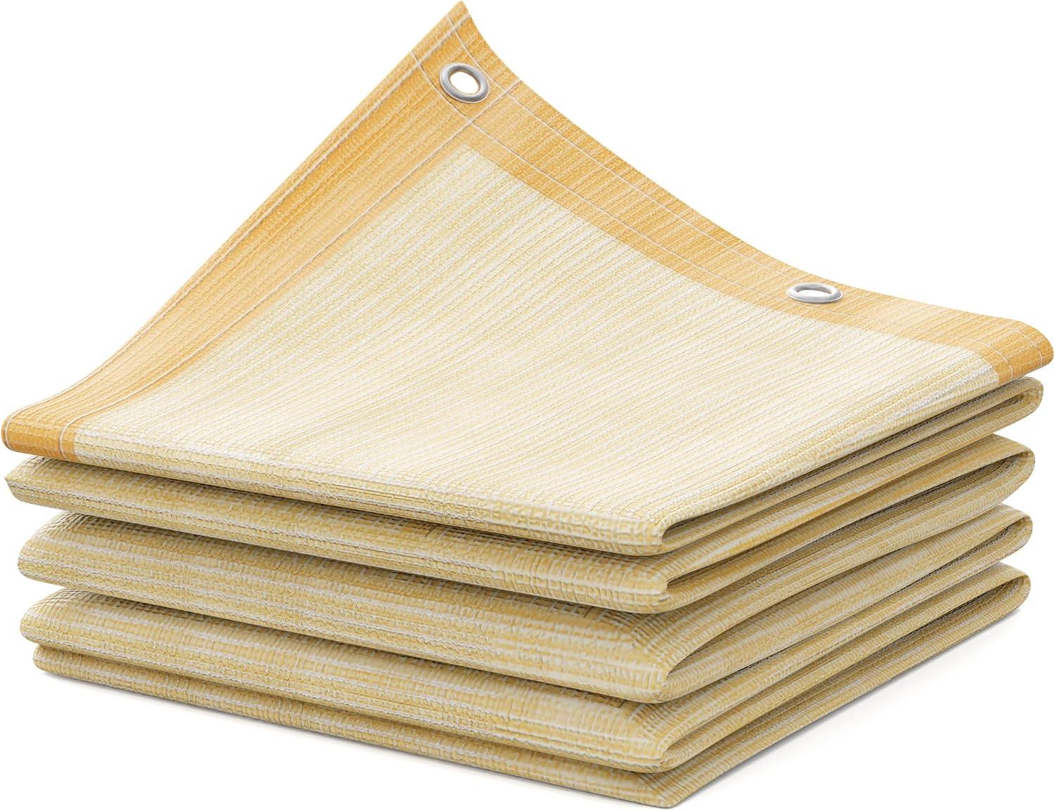 MEKKAPRO Sun Shade Sail 12' x10' - UV Blocking Outdoor Shades for Patio, Porch, Garden, Balcony, Shade Canopy - 12x10 Ft (3.6x3 m) Size, Includes Installation String