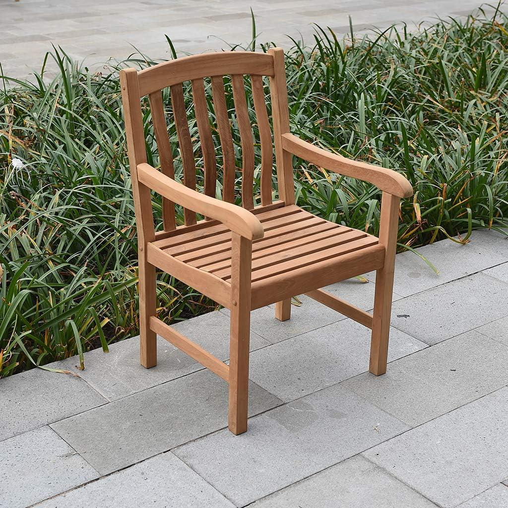 Sherwood Natural Teak Outdoor Dining Armchair