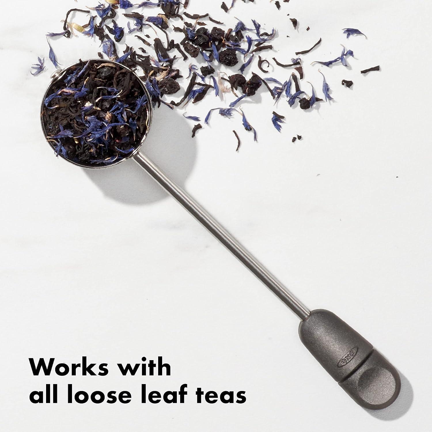 OXO Silver Stainless Steel Twisting Tea Ball Infuser