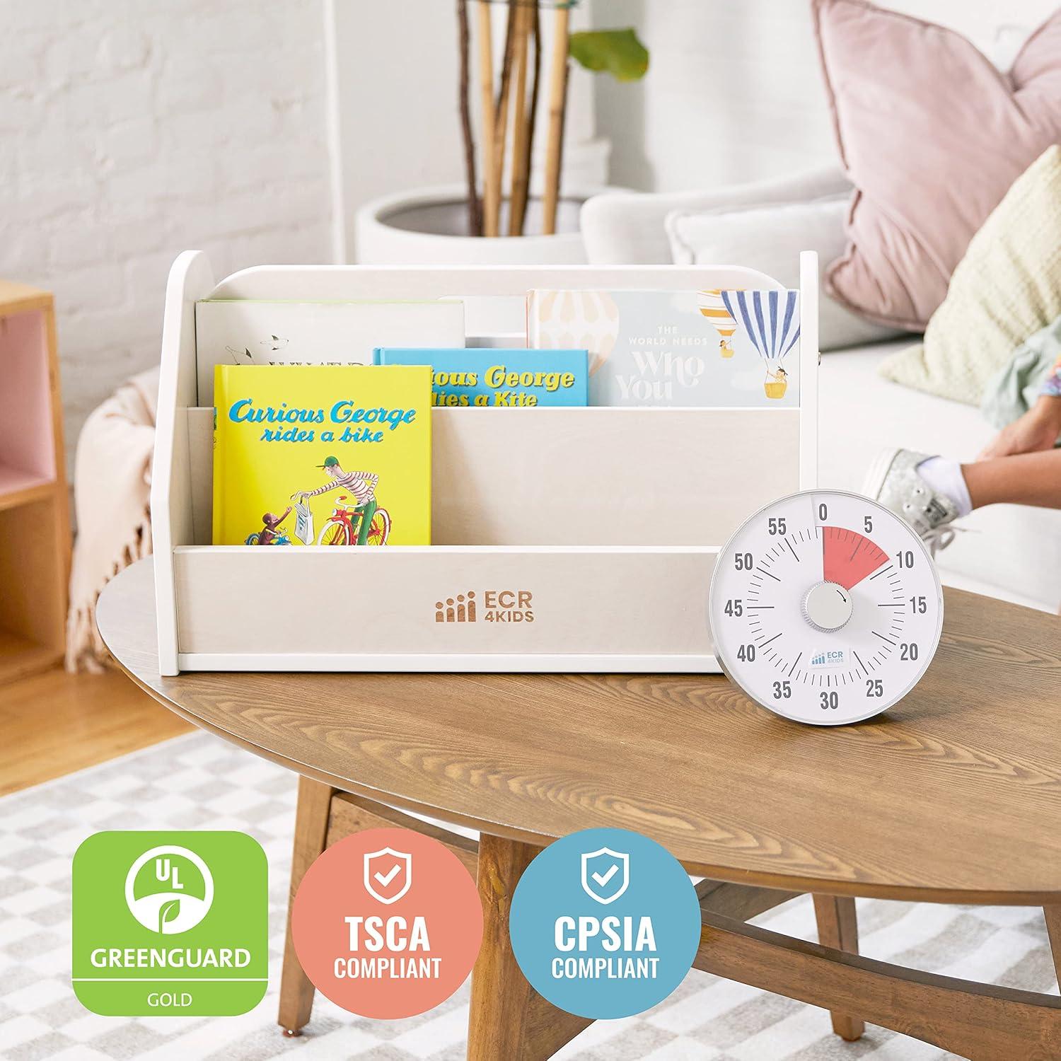 ECR4Kids ECR4Kids Double-Sided Book Caddy with Countdown Timer