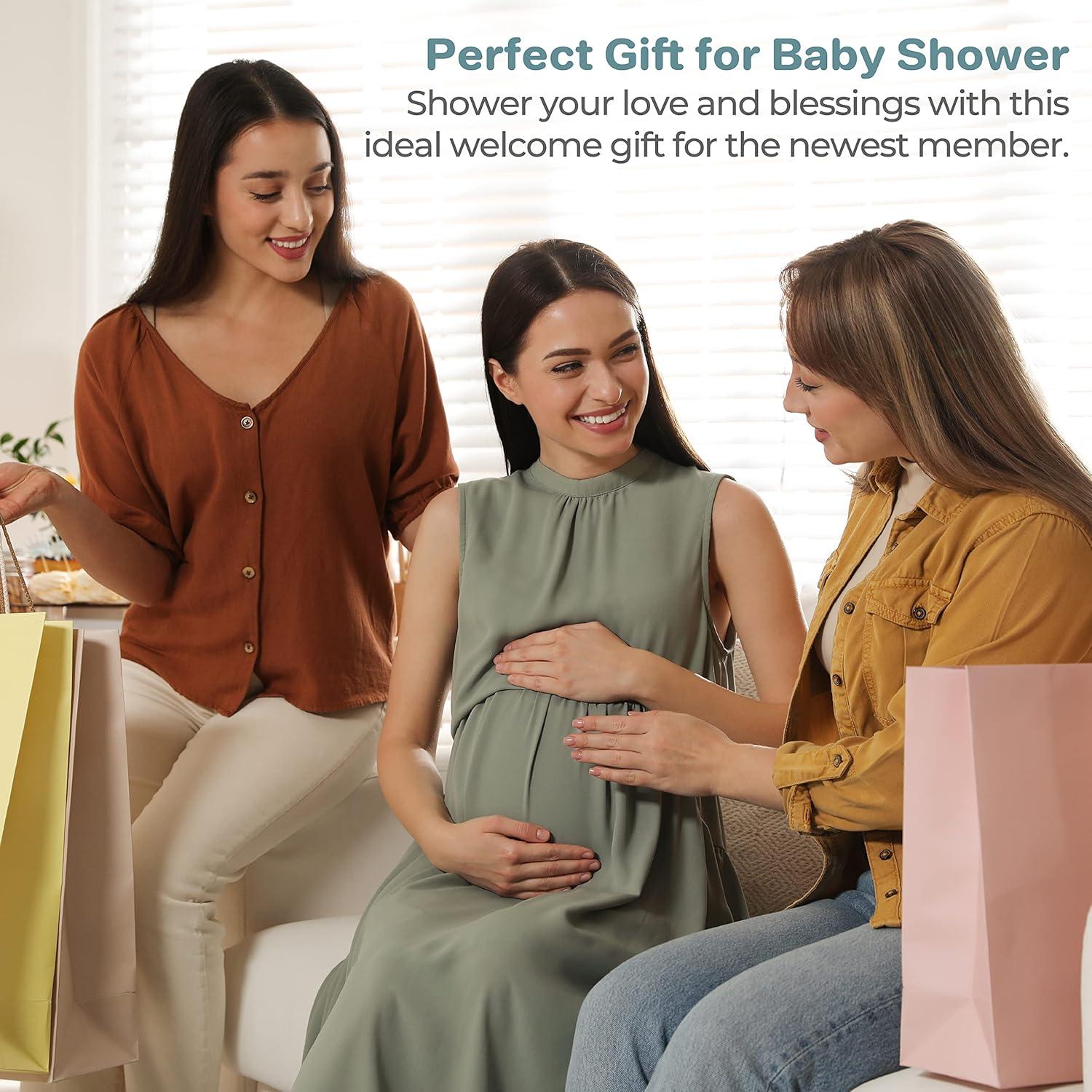 Spasilk Bath Hooded Towels & Washcloths Set for Babies, 23-Piece Gift Set, Gray Lion