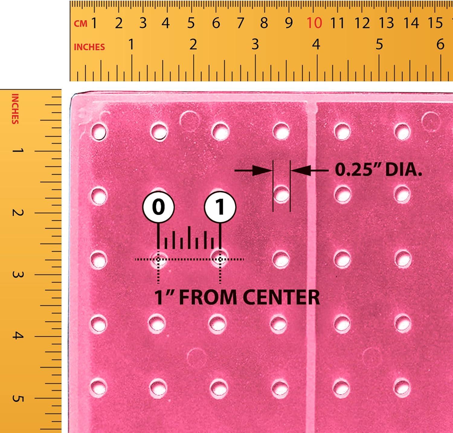 Azar Displays 703385-PNK Four-Sided Revolving 8"W x 20"H Pegboard Counter Display