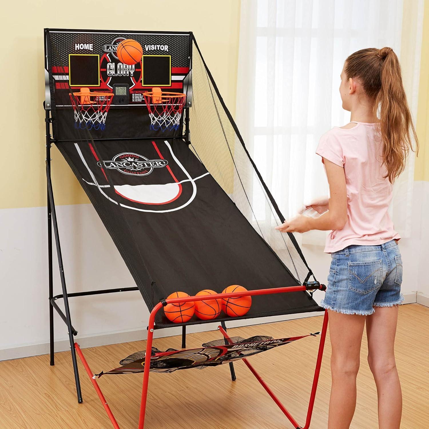 Lancaster Gaming Lancaster Gaming 2 Player Basketball Arcade Game with 3 Games Included