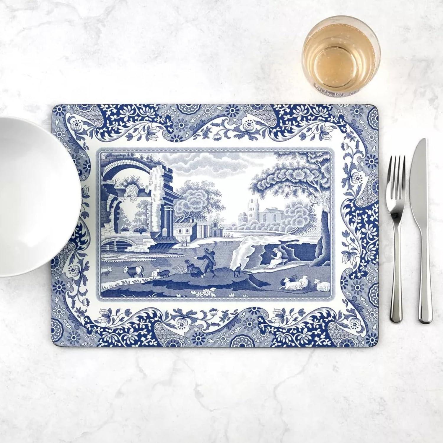 Pimpernel Blue Italian Placemats 15.7 X 11.7"