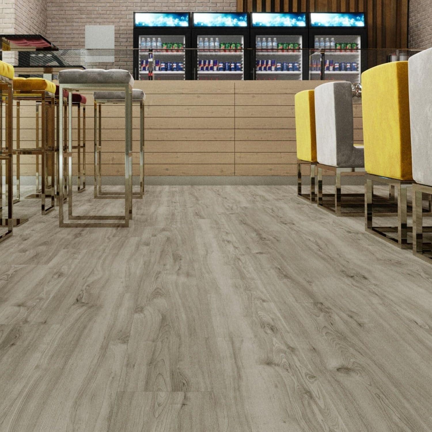 Lucida USA GlueCore Classic 22mil x 7.3" W x 48" L Glue Down Vinyl Tile Flooring