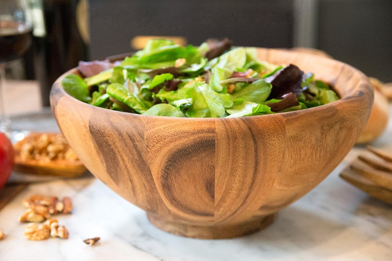 Ironwood Gourmet Gourmet Wood Salad Bowl