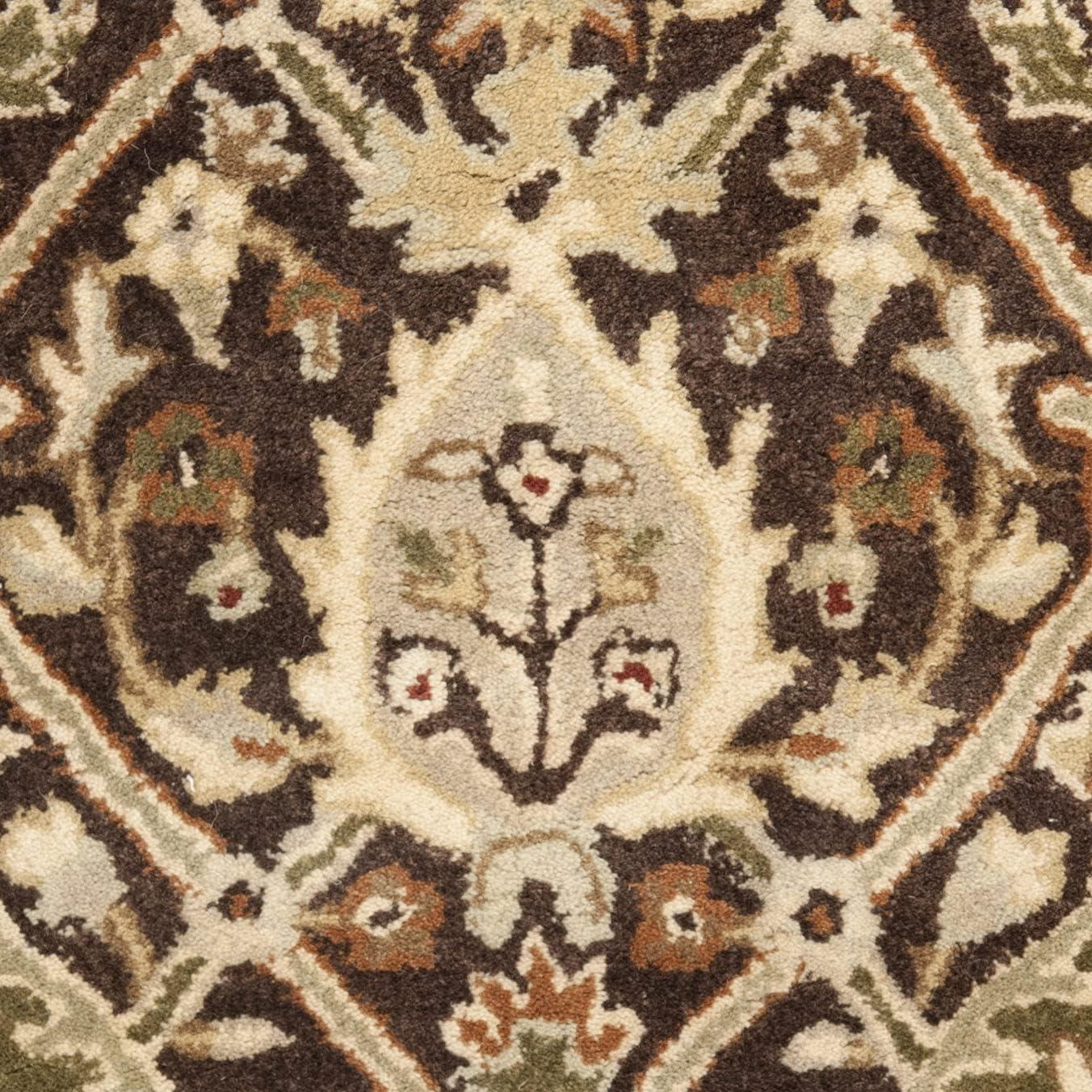 SAFAVIEH Persian Legend Adrian Floral Bordered Wool Area Rug, Brown/Beige, 2' x 3'