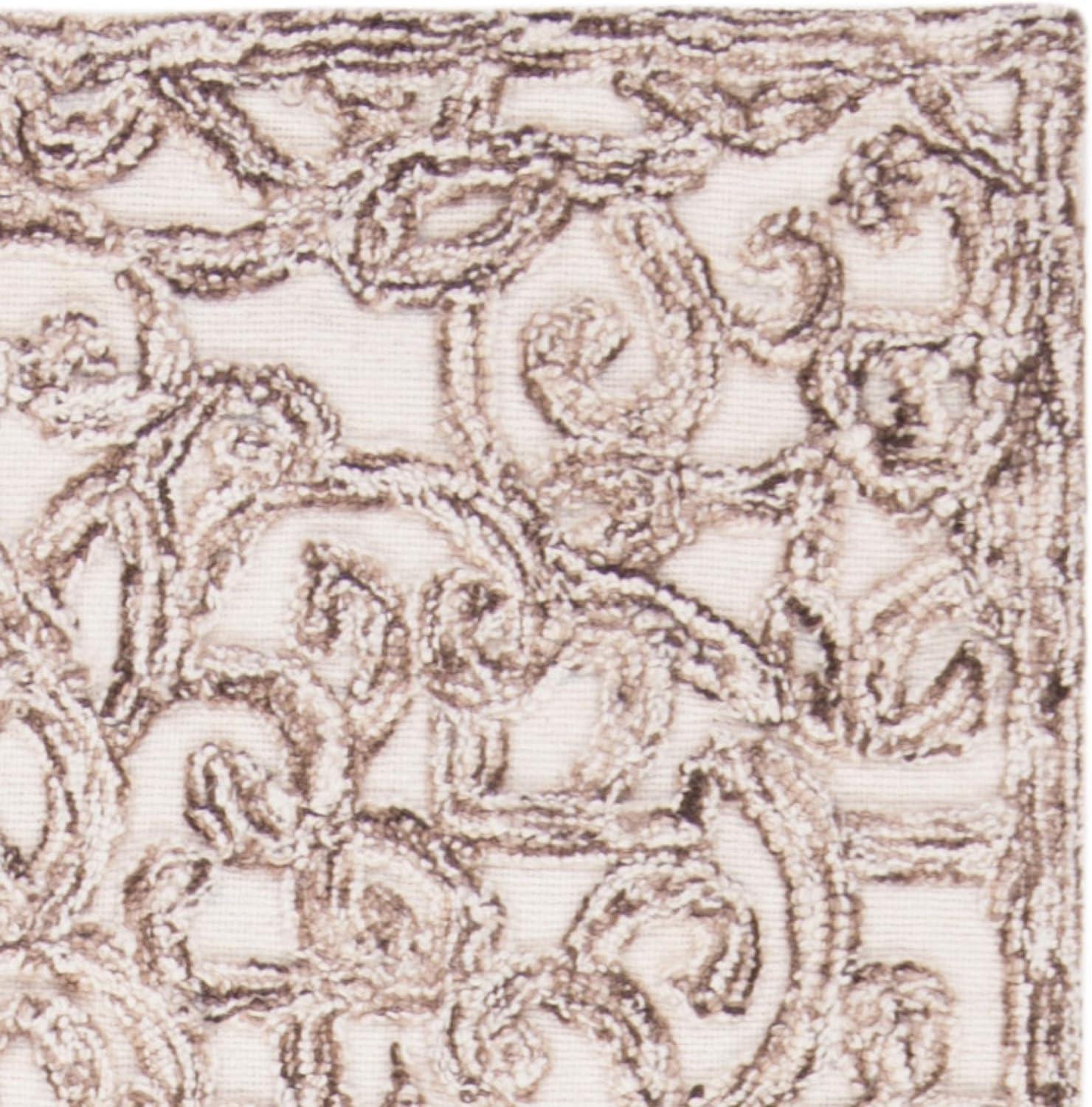 Trace TRC103 Hand Tufted Area Rug - Brown/Ivory - 8'x10' - Safavieh.